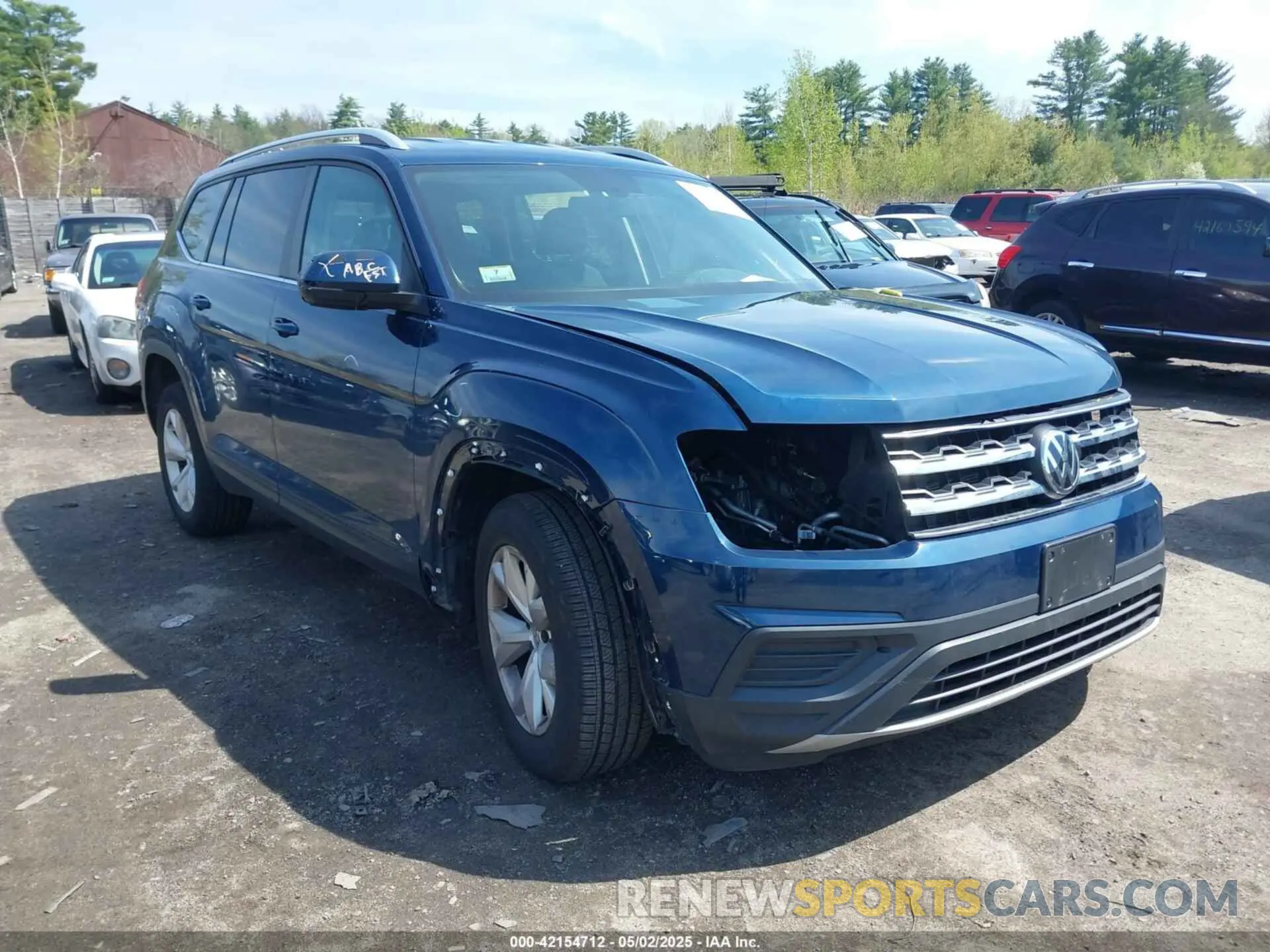 1 Photograph of a damaged car 1V2GR2CA6KC552560 VOLKSWAGEN ATLAS 2019