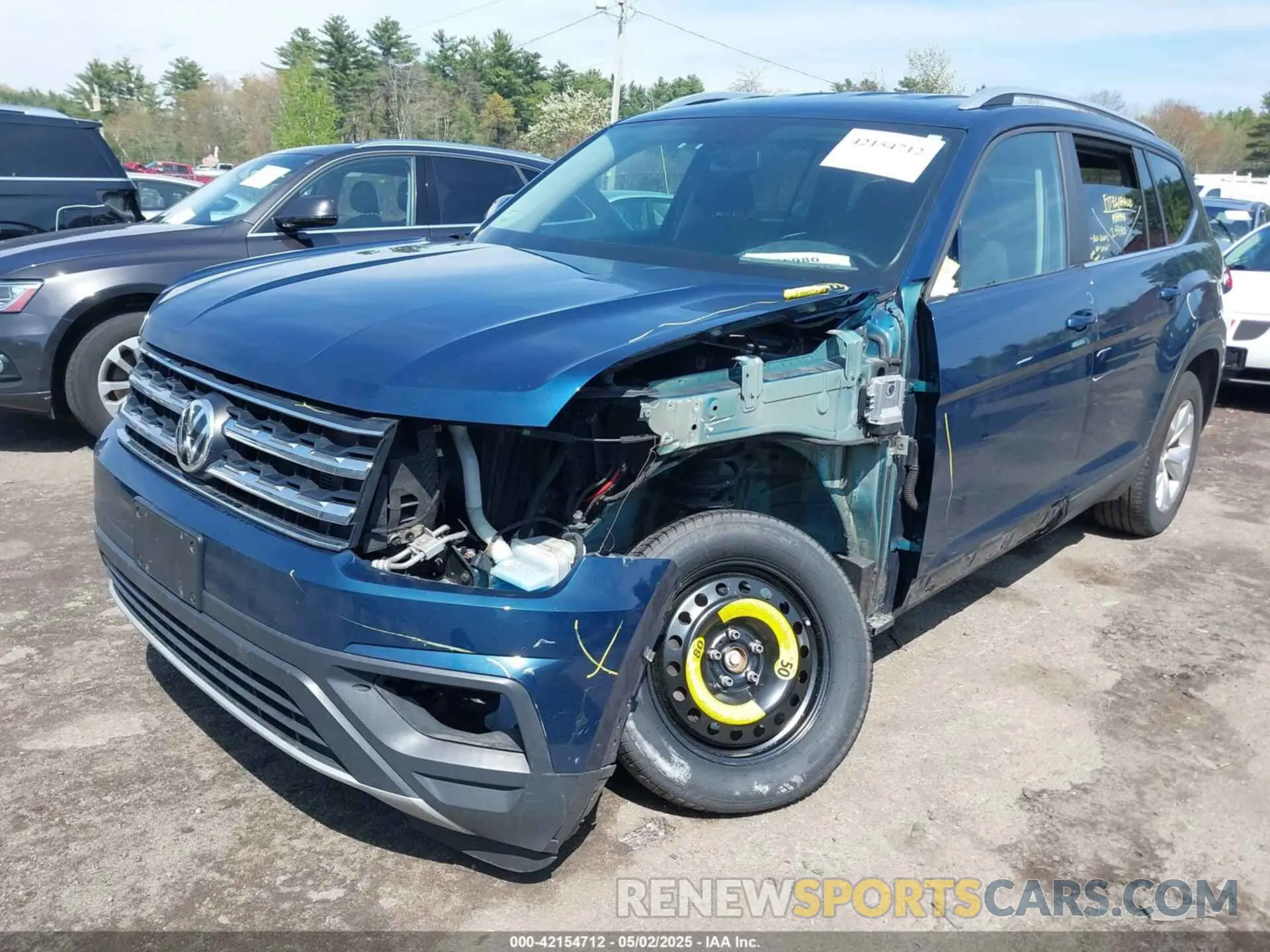 2 Photograph of a damaged car 1V2GR2CA6KC552560 VOLKSWAGEN ATLAS 2019