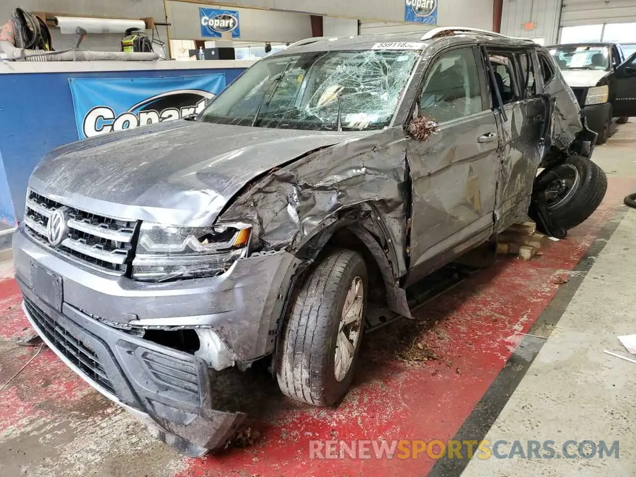 1 Photograph of a damaged car 1V2GR2CAXKC565750 VOLKSWAGEN ATLAS 2019