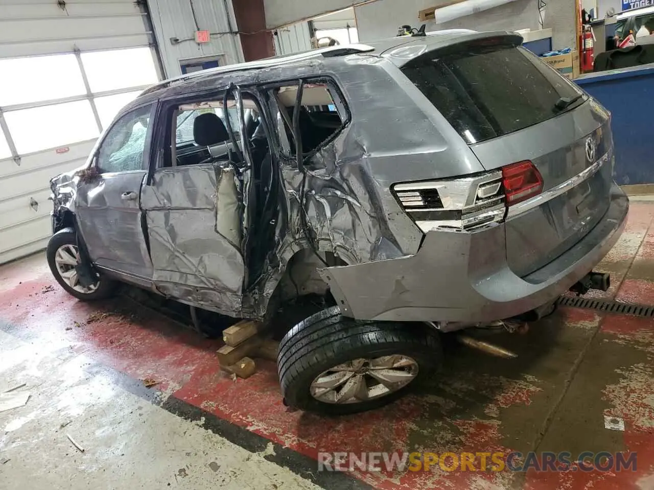 2 Photograph of a damaged car 1V2GR2CAXKC565750 VOLKSWAGEN ATLAS 2019