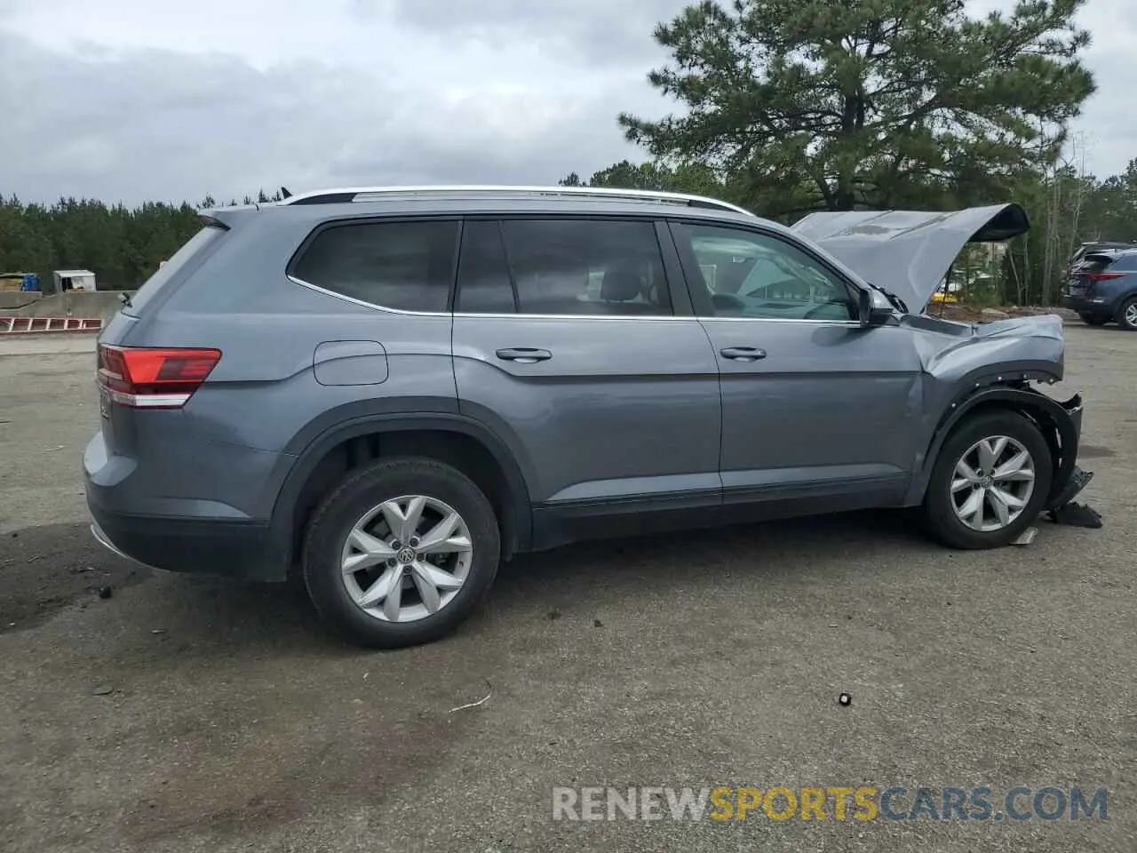 3 Photograph of a damaged car 1V2LR2CA2KC607570 VOLKSWAGEN ATLAS 2019