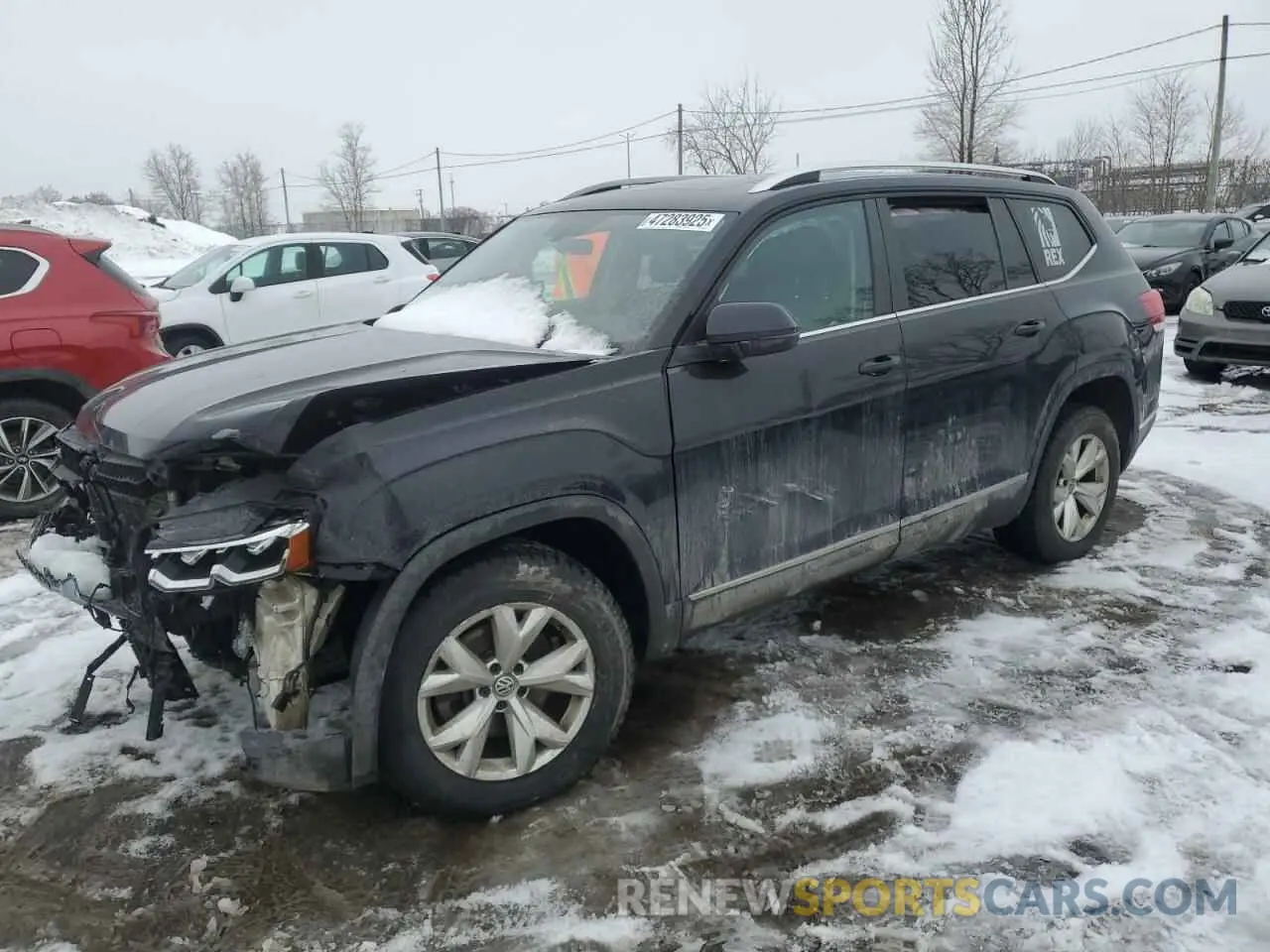 1 Photograph of a damaged car 1V2MR2CA2KC606617 VOLKSWAGEN ATLAS 2019