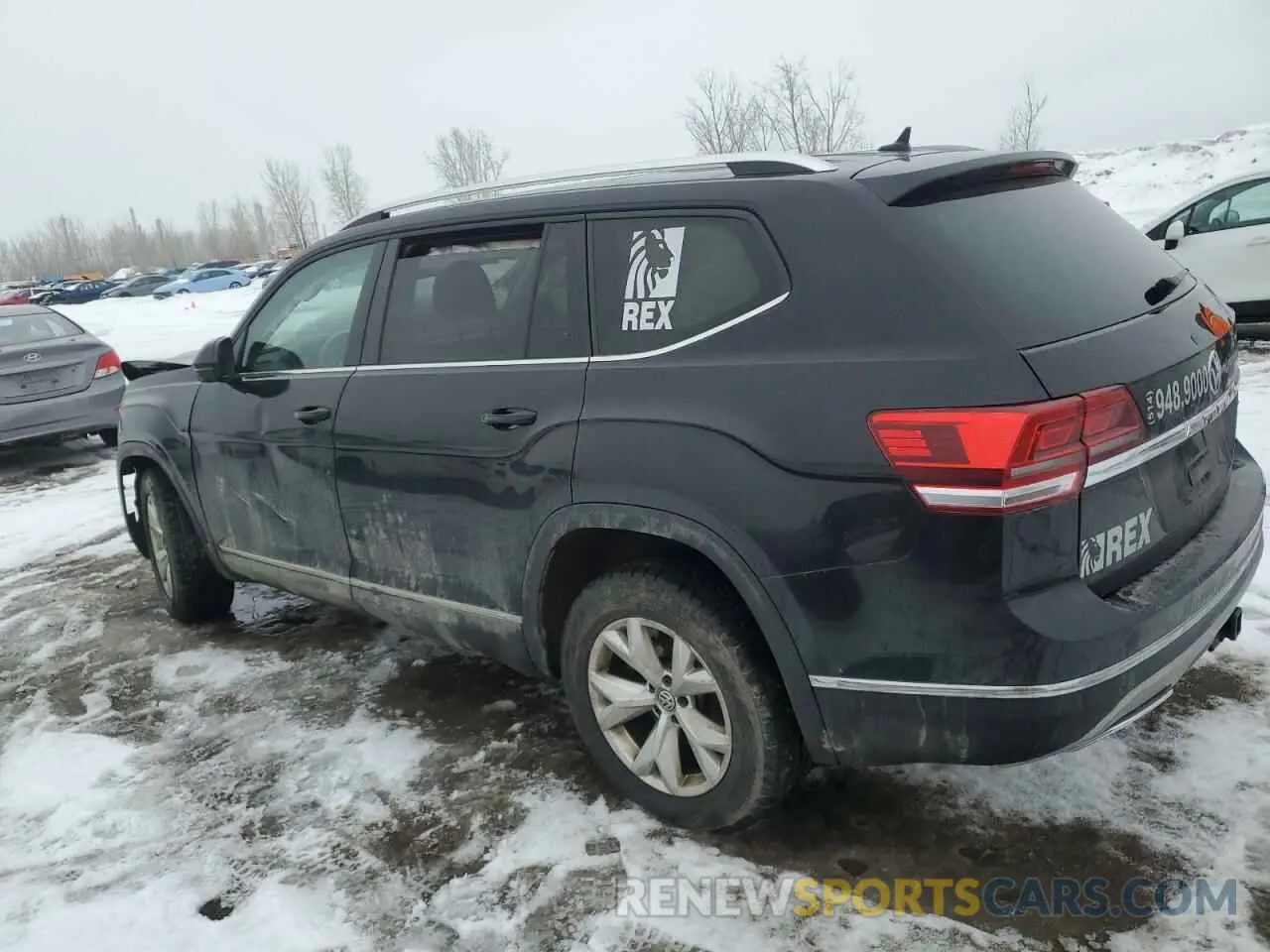 2 Photograph of a damaged car 1V2MR2CA2KC606617 VOLKSWAGEN ATLAS 2019
