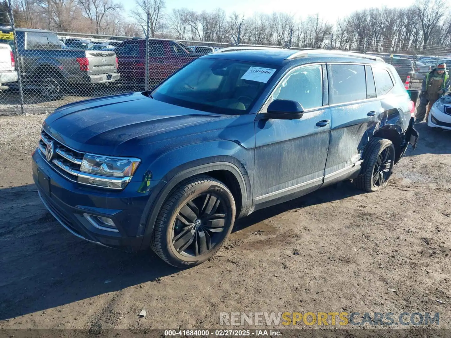 2 Photograph of a damaged car 1V2NR2CA3KC541913 VOLKSWAGEN ATLAS 2019