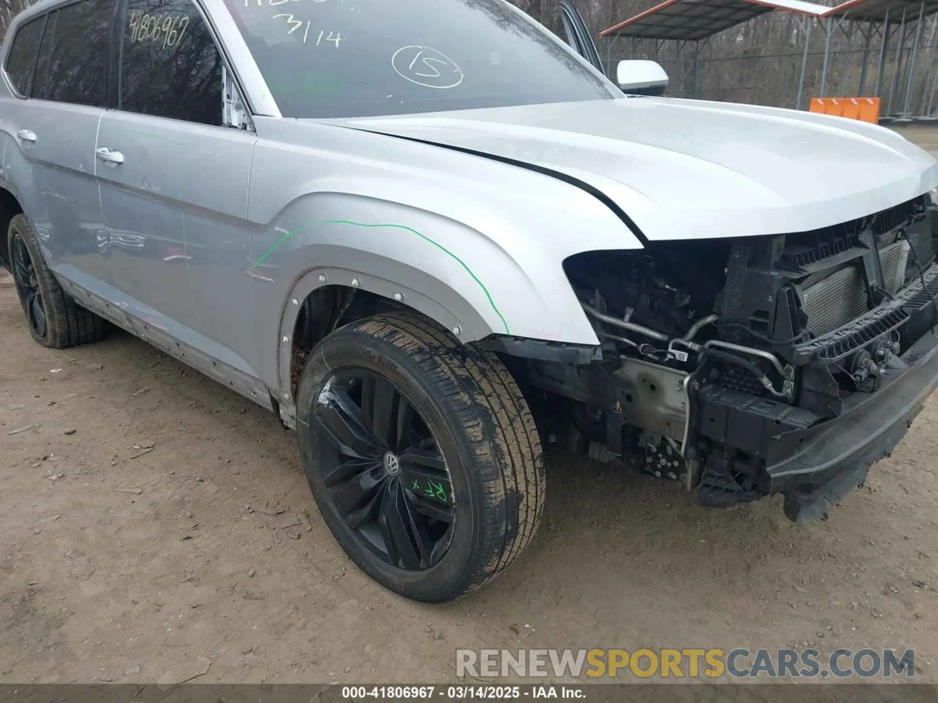6 Photograph of a damaged car 1V2NR2CA5KC507911 VOLKSWAGEN ATLAS 2019