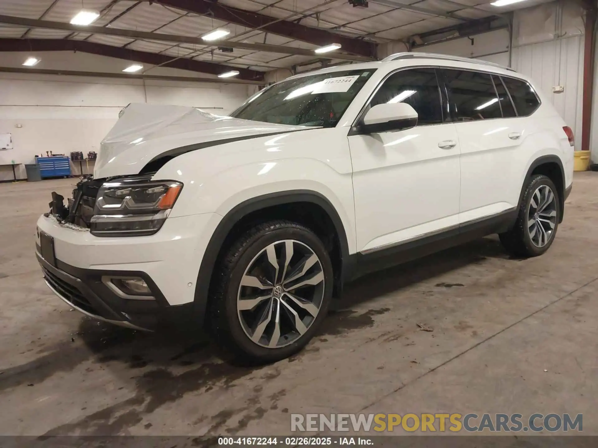 2 Photograph of a damaged car 1V2NR2CA6KC609119 VOLKSWAGEN ATLAS 2019