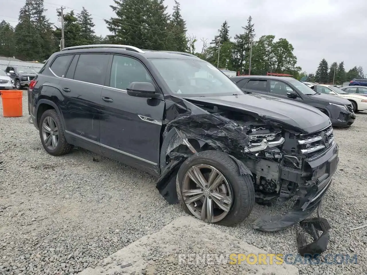 4 Photograph of a damaged car 1V2RR2CA0KC520762 VOLKSWAGEN ATLAS 2019