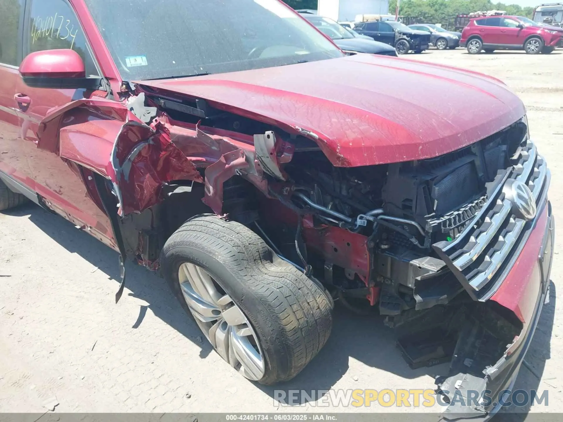 6 Photograph of a damaged car 1V2UR2CA4KC553905 VOLKSWAGEN ATLAS 2019