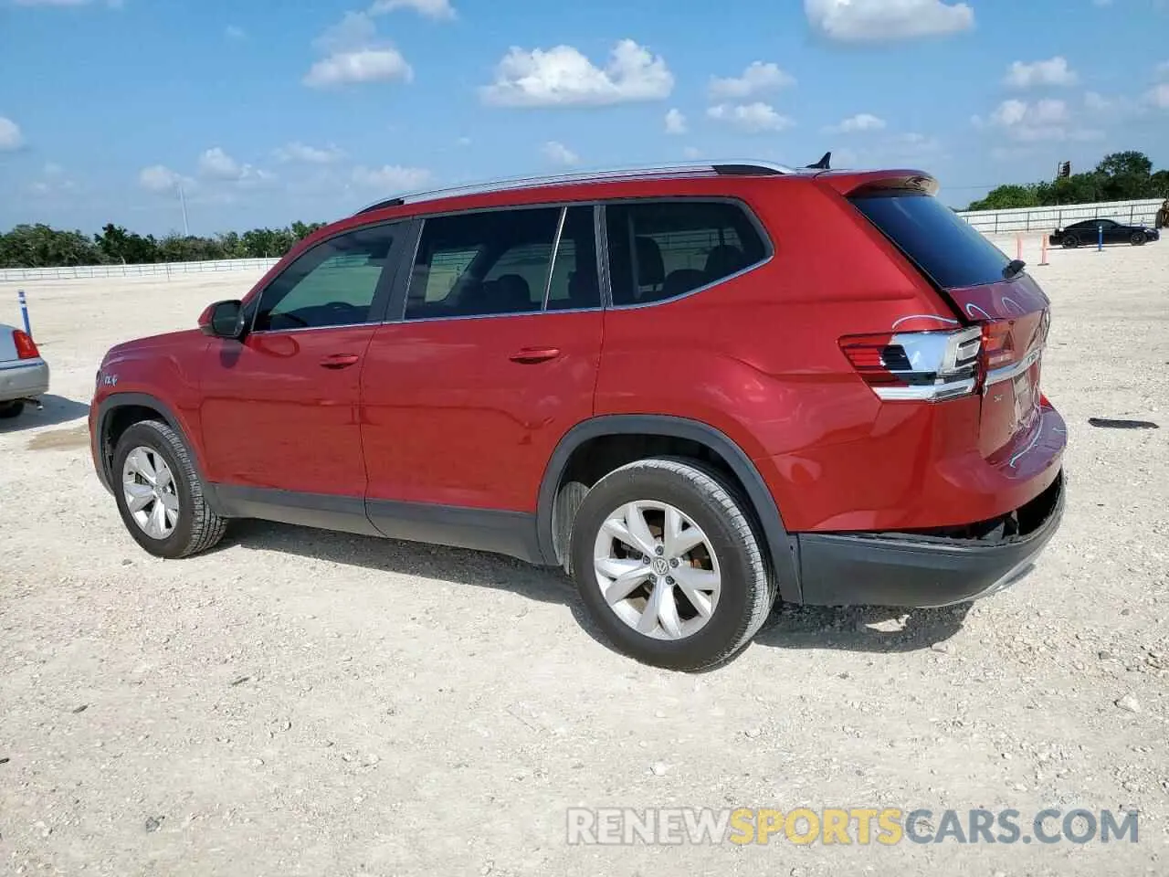 2 Photograph of a damaged car 1V2UR2CA5KC521982 VOLKSWAGEN ATLAS 2019