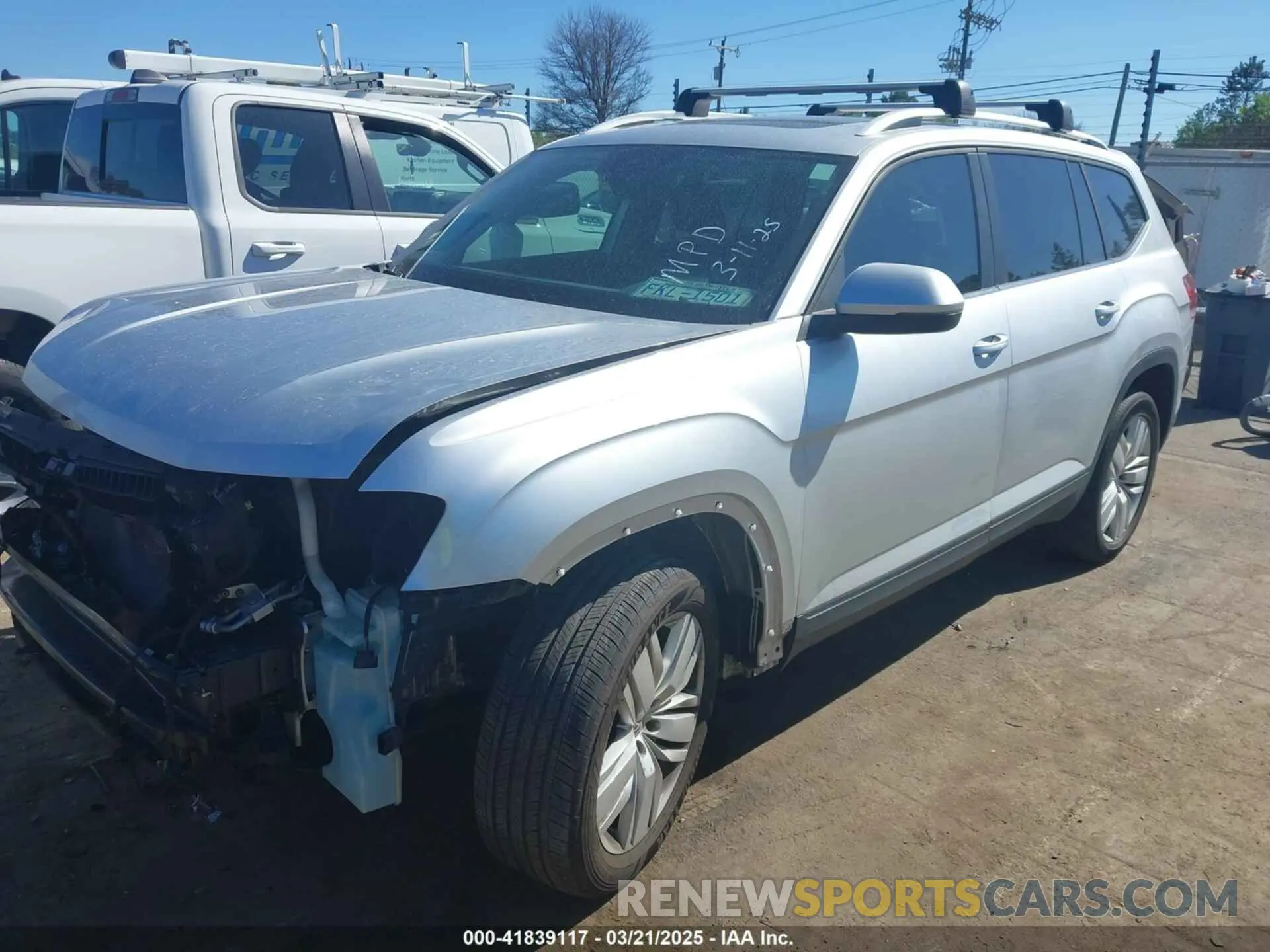 2 Фотография поврежденного автомобиля 1V2UR2CA6KC519836 VOLKSWAGEN ATLAS 2019