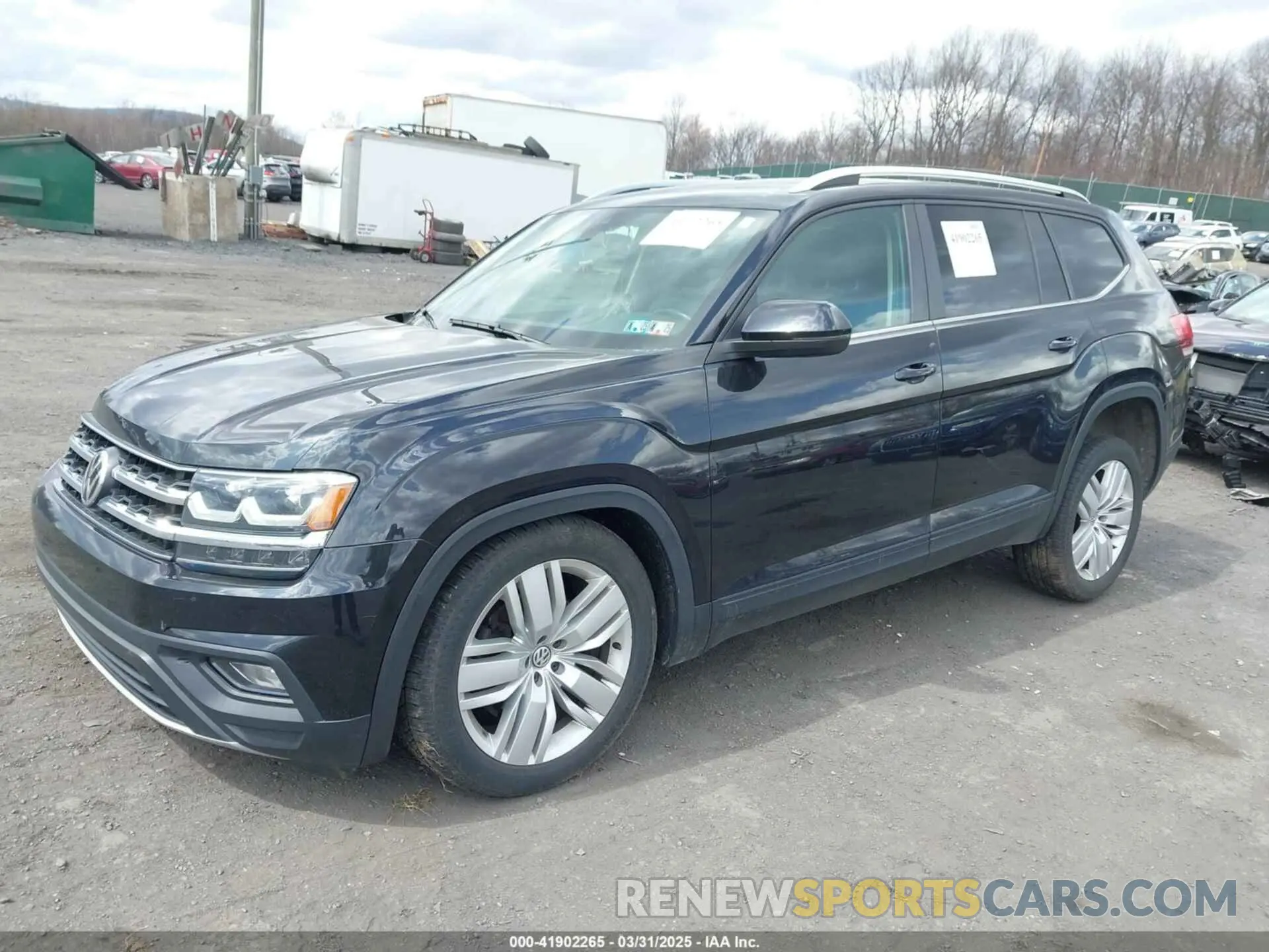 2 Photograph of a damaged car 1V2UR2CA6KC580992 VOLKSWAGEN ATLAS 2019