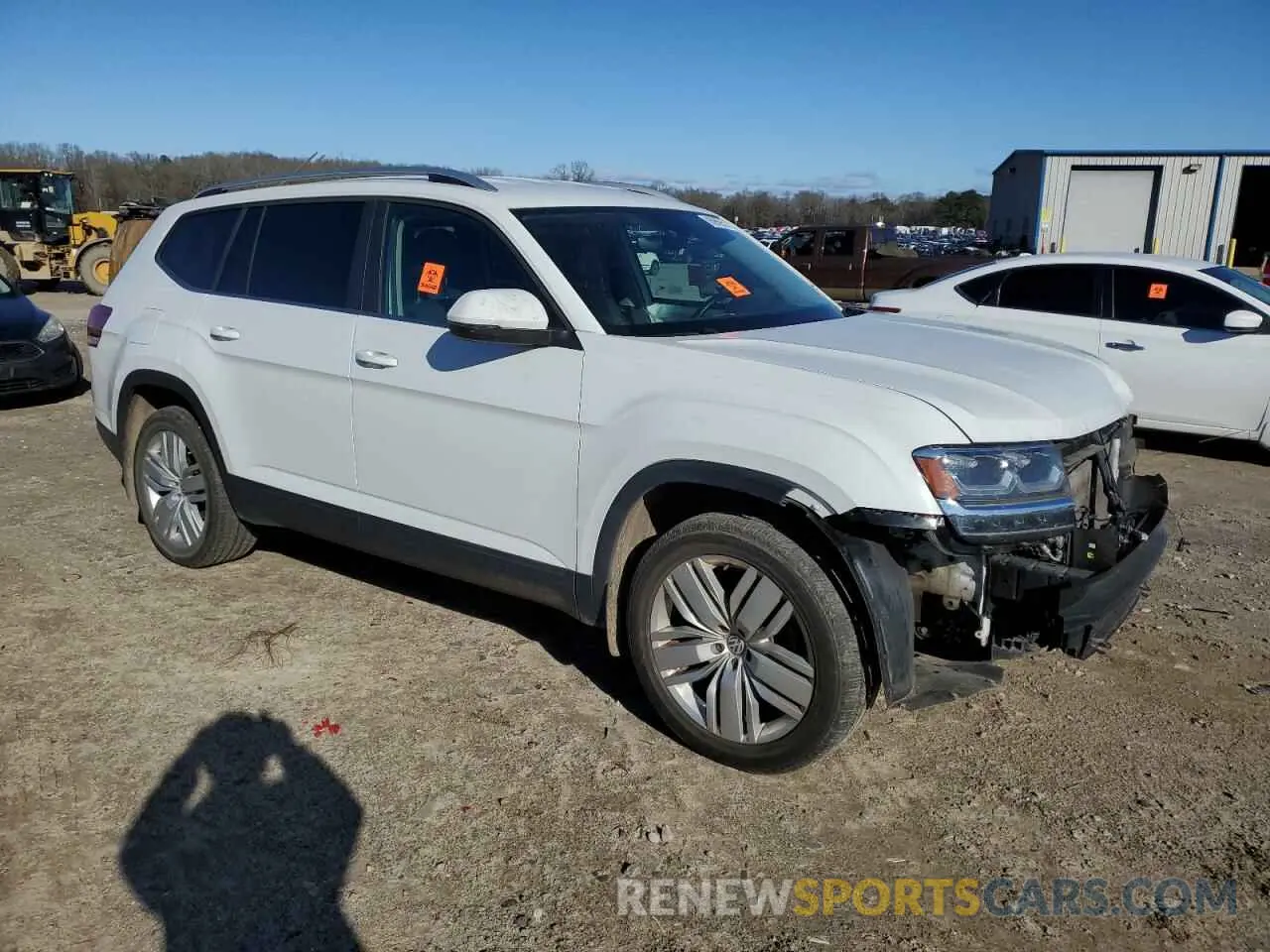 4 Photograph of a damaged car 1V2UR2CA7KC531638 VOLKSWAGEN ATLAS 2019