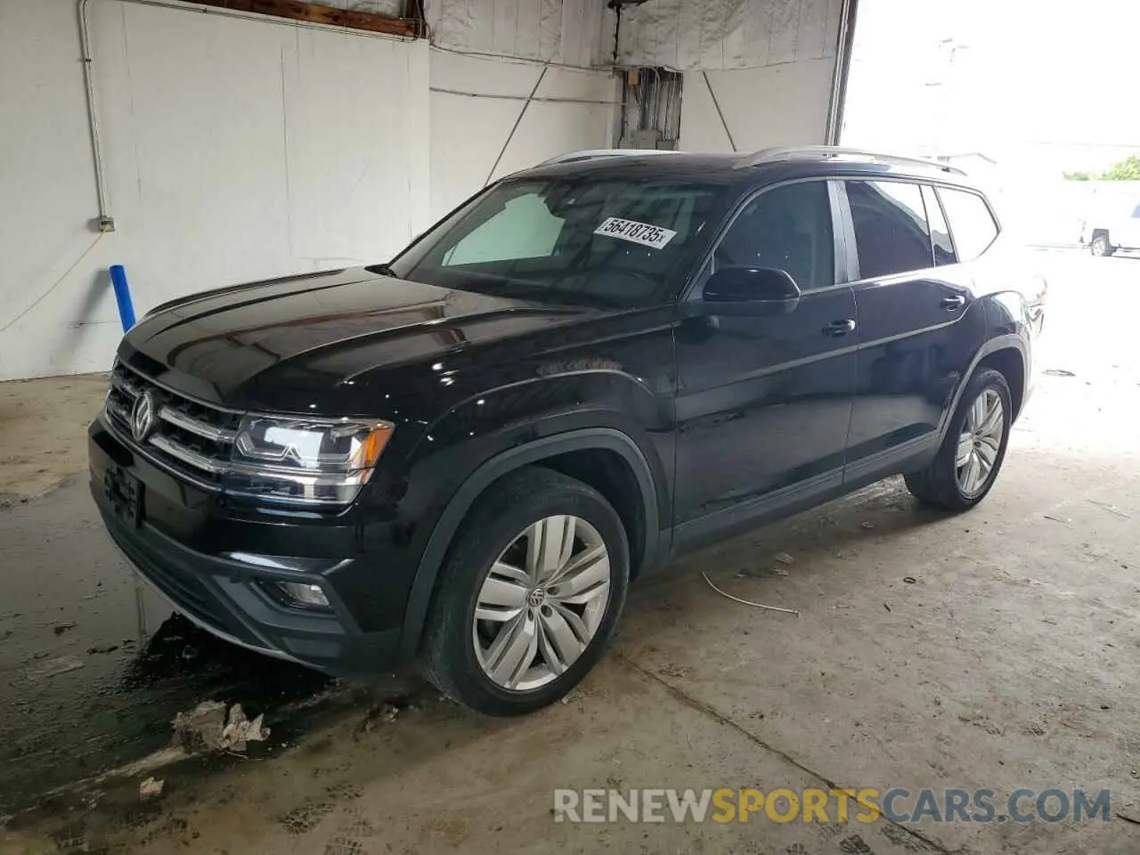 1 Photograph of a damaged car 1V2WR2CA7KC607593 VOLKSWAGEN ATLAS 2019