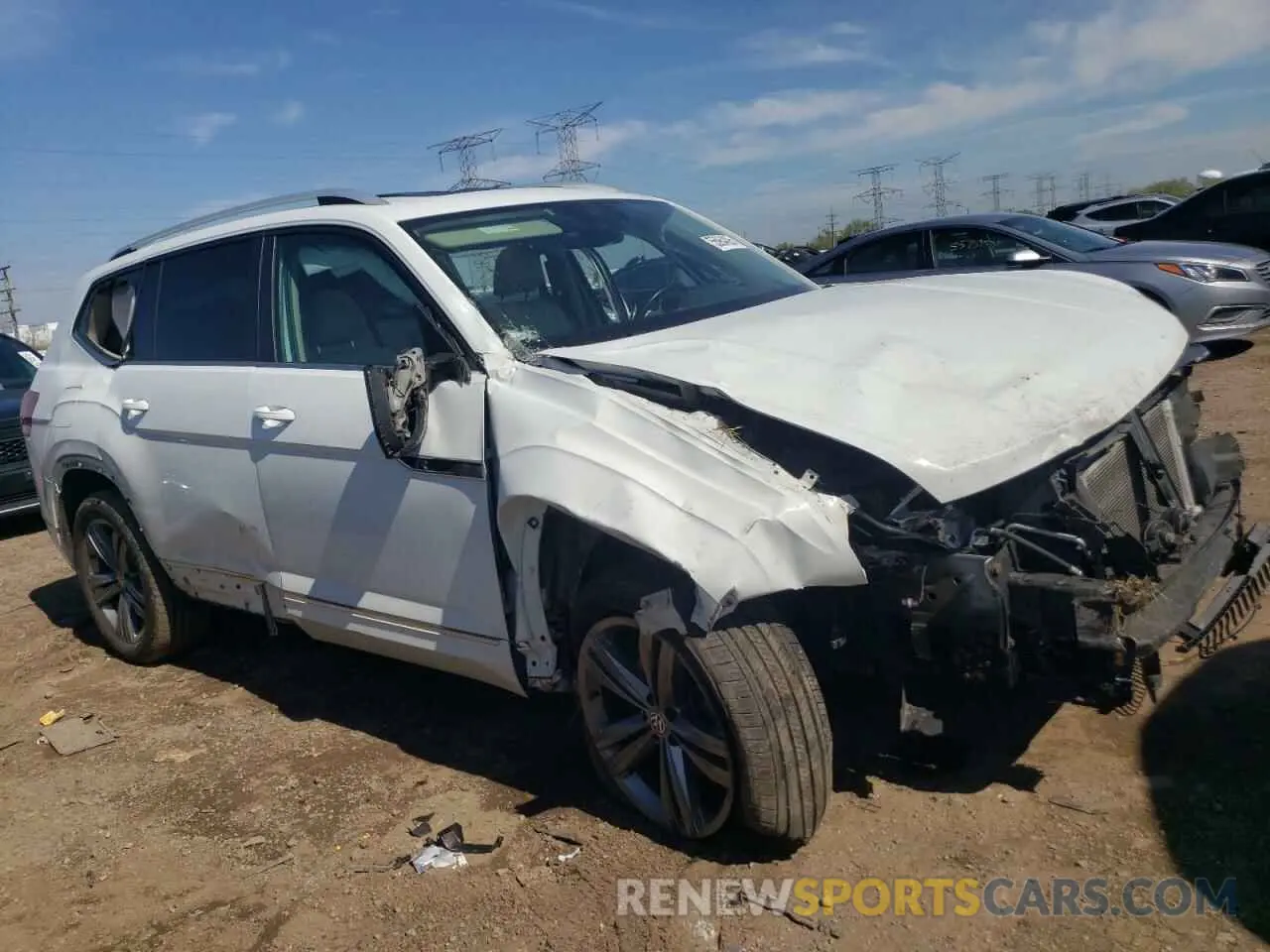 4 Фотография поврежденного автомобиля 1V2XR2CA0KC519974 VOLKSWAGEN ATLAS 2019