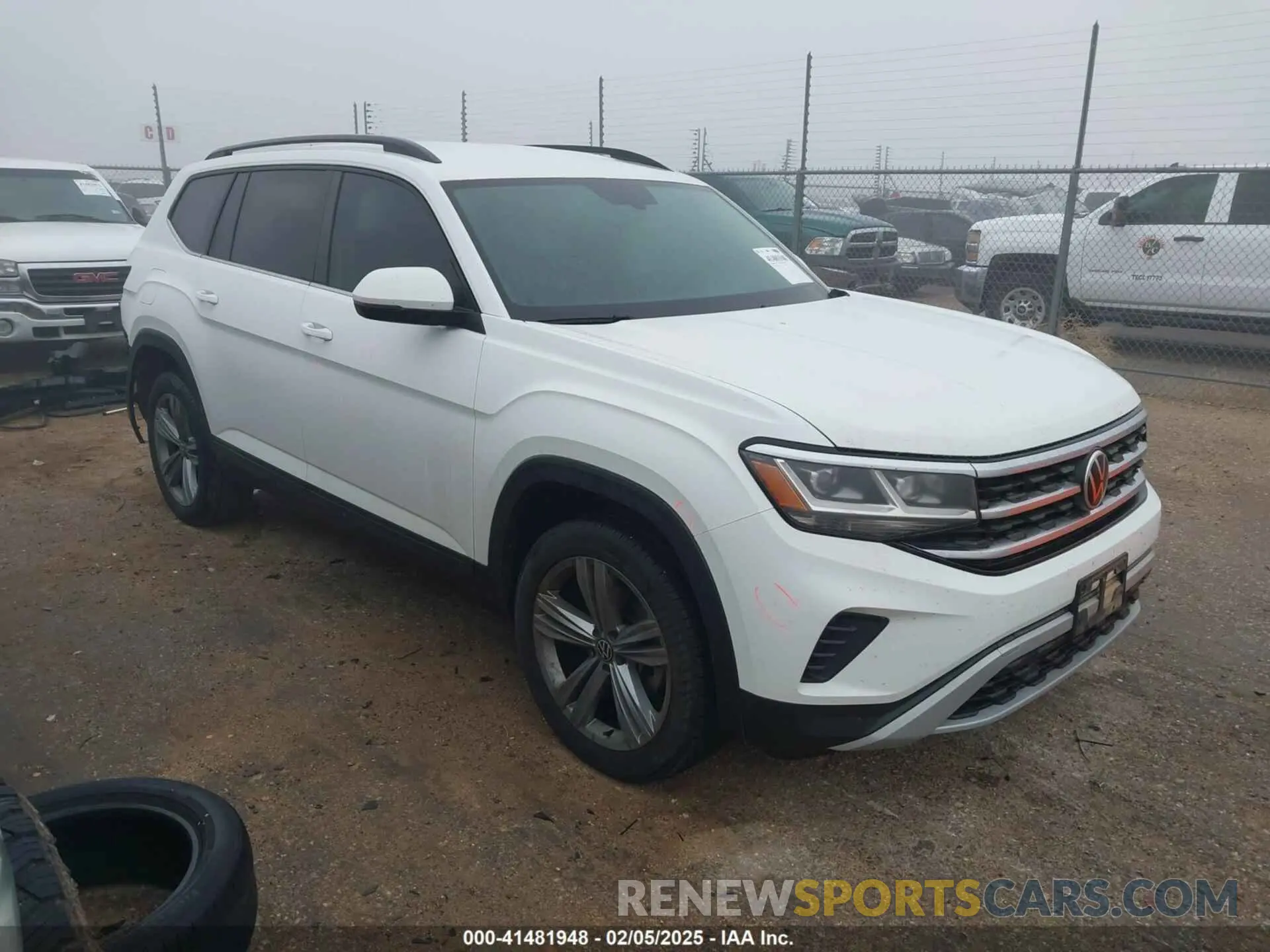 1 Photograph of a damaged car 1V2AP2CA1MC502776 VOLKSWAGEN ATLAS 2021