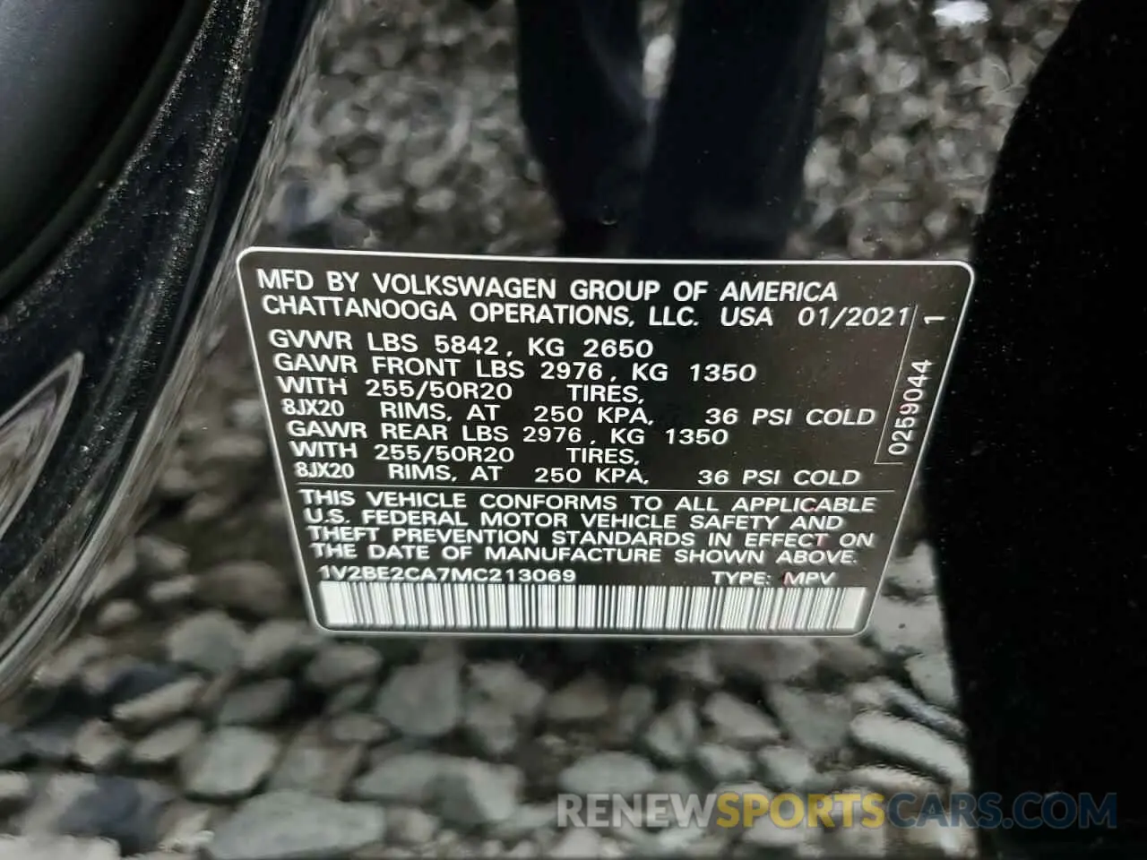 13 Фотография поврежденного автомобиля 1V2BE2CA7MC213069 VOLKSWAGEN ATLAS 2021