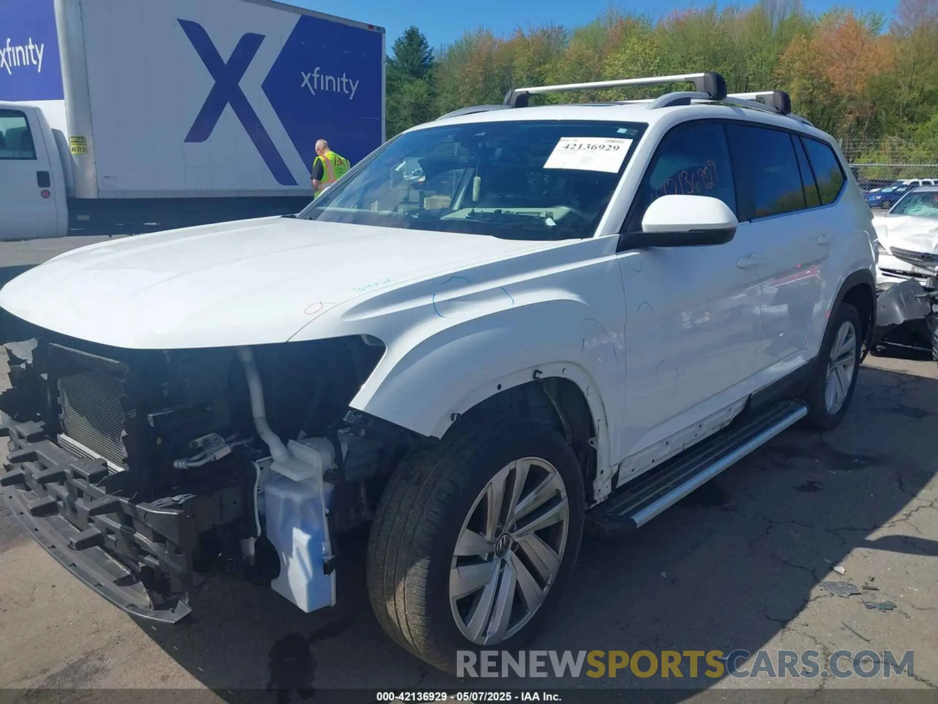 2 Photograph of a damaged car 1V2BR2CA5MC523418 VOLKSWAGEN ATLAS 2021