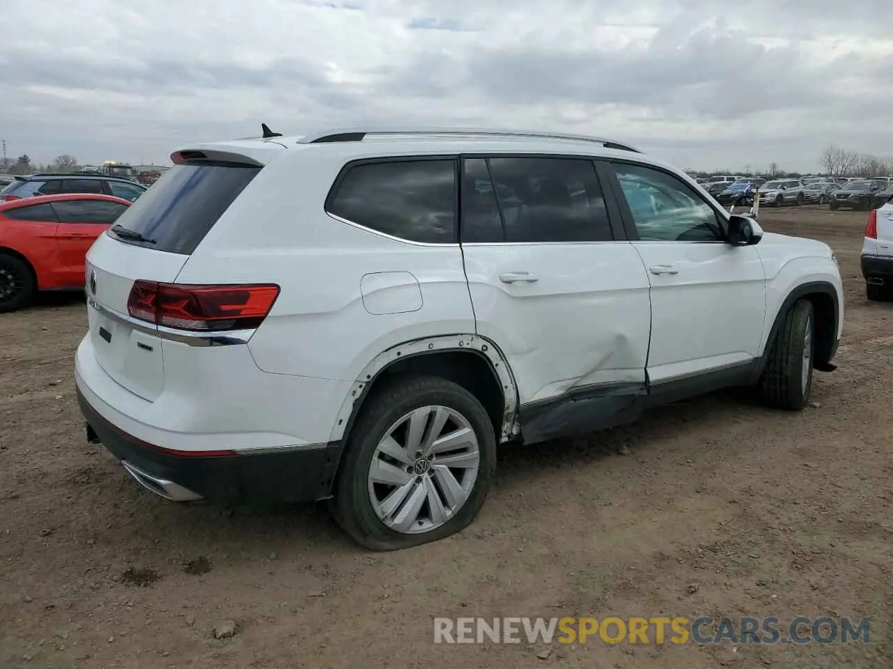 3 Photograph of a damaged car 1V2BR2CA6MC529406 VOLKSWAGEN ATLAS 2021