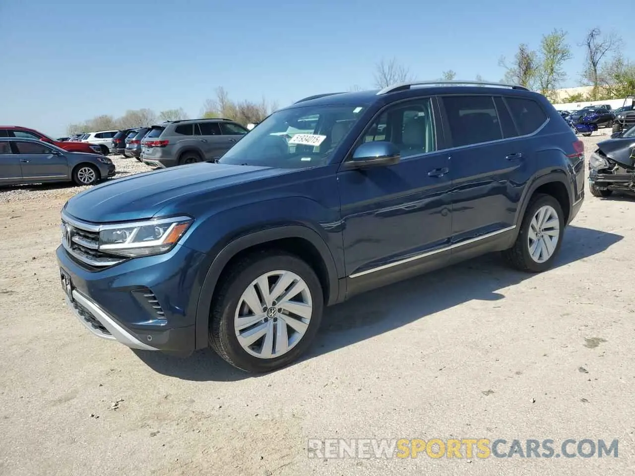1 Photograph of a damaged car 1V2BR2CAXMC593450 VOLKSWAGEN ATLAS 2021