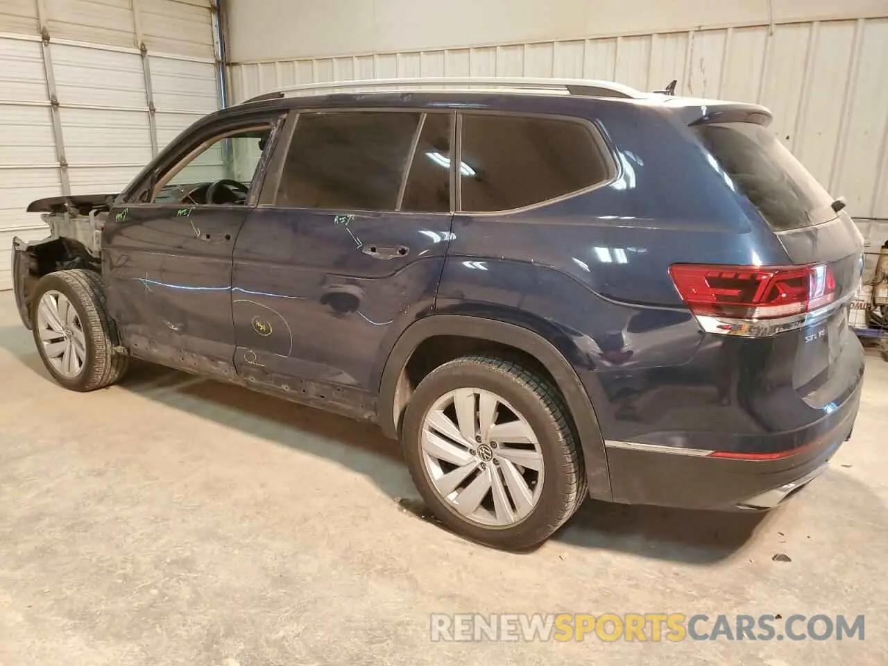 2 Photograph of a damaged car 1V2ER2CA4MC553118 VOLKSWAGEN ATLAS 2021