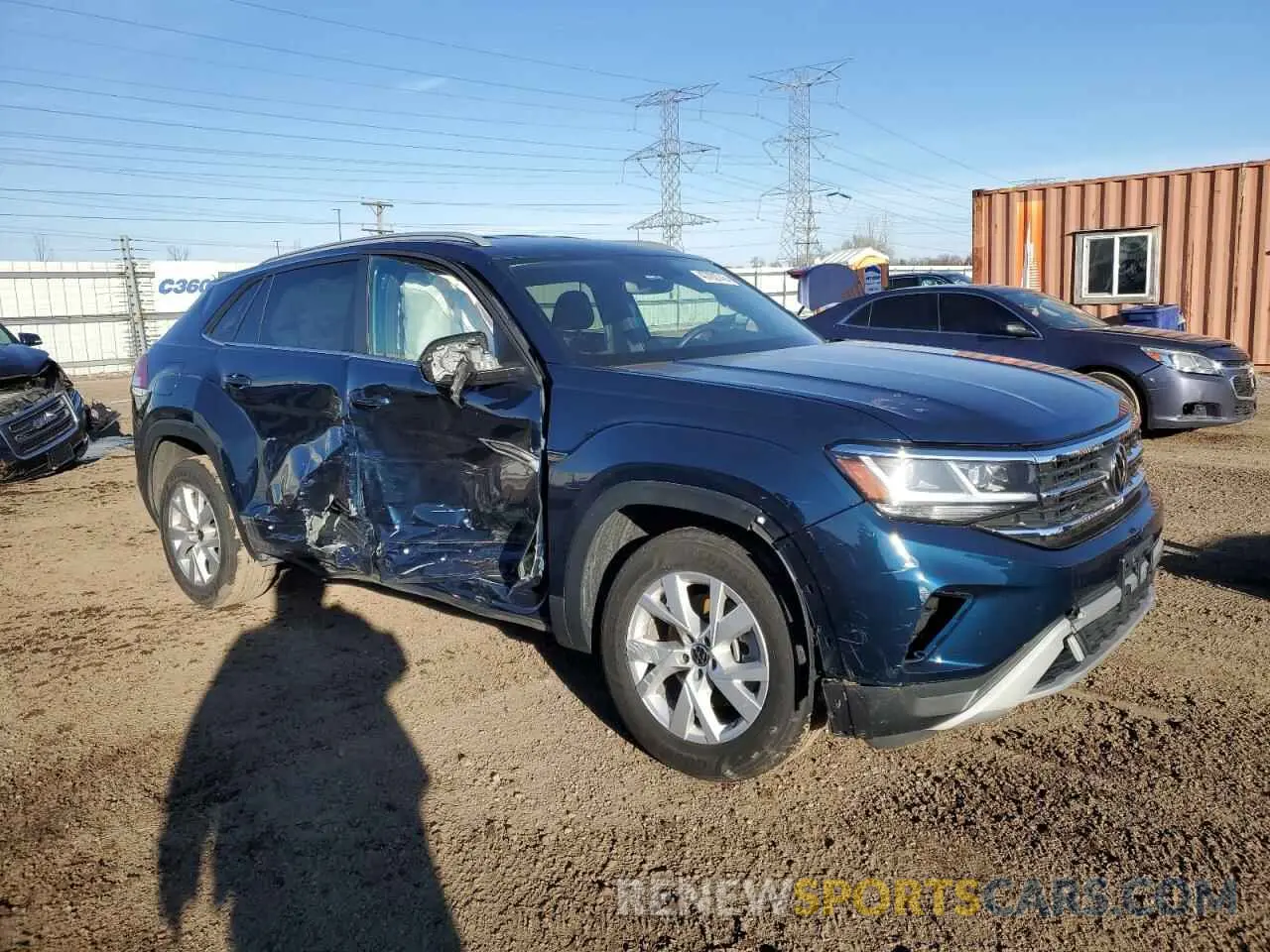 4 Фотография поврежденного автомобиля 1V2GC2CA7MC203640 VOLKSWAGEN ATLAS 2021