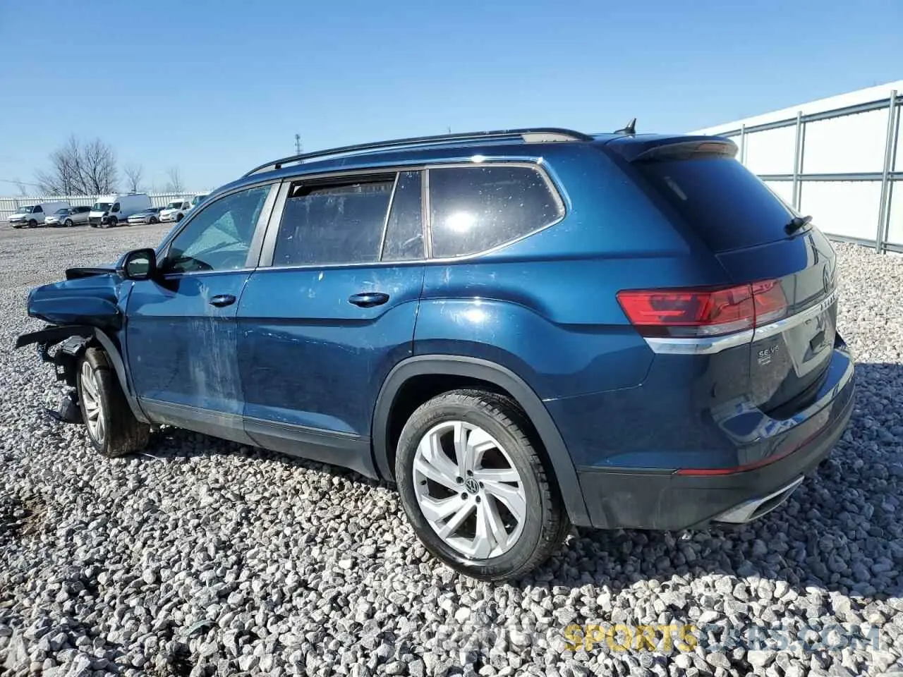 2 Photograph of a damaged car 1V2HR2CA4MC538972 VOLKSWAGEN ATLAS 2021