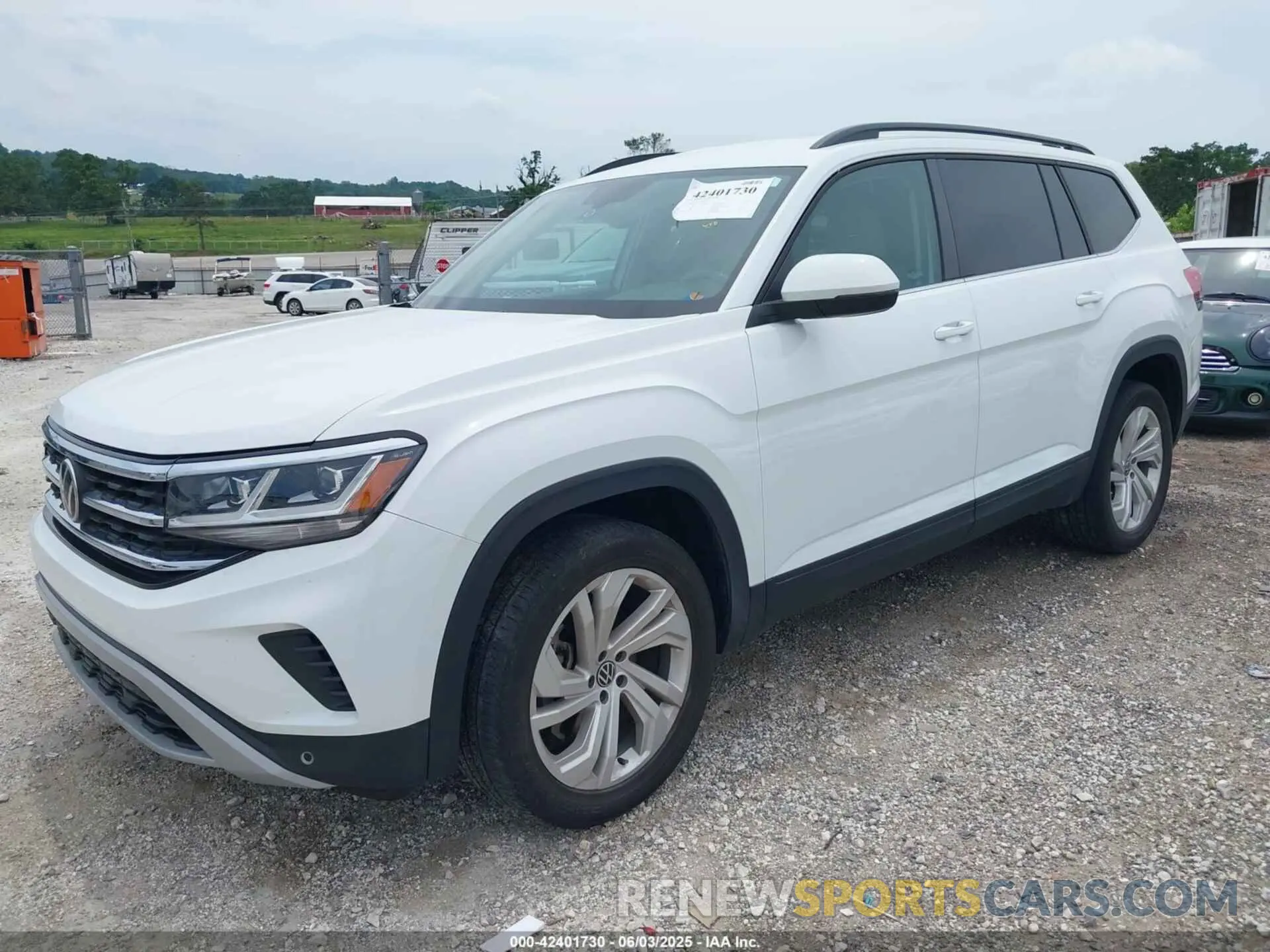 2 Photograph of a damaged car 1V2HR2CA7MC556625 VOLKSWAGEN ATLAS 2021
