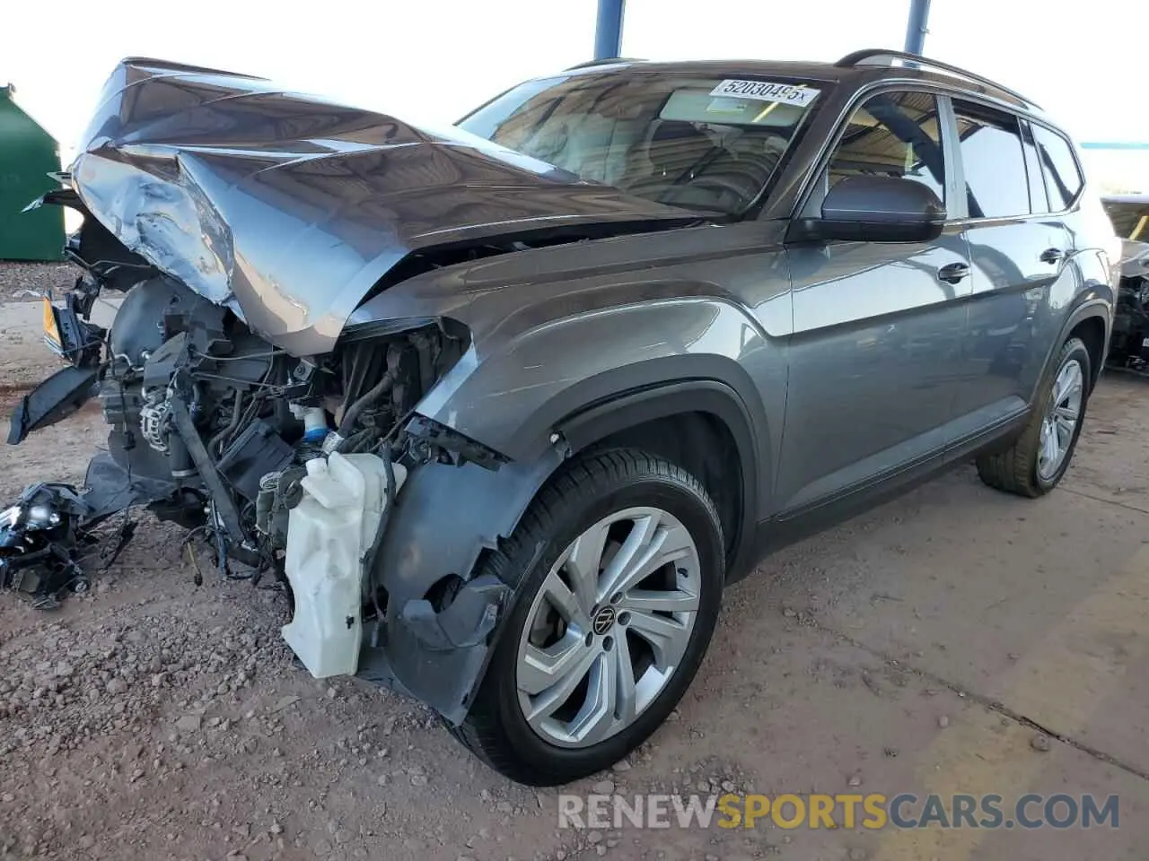 1 Photograph of a damaged car 1V2JP2CA3MC522186 VOLKSWAGEN ATLAS 2021