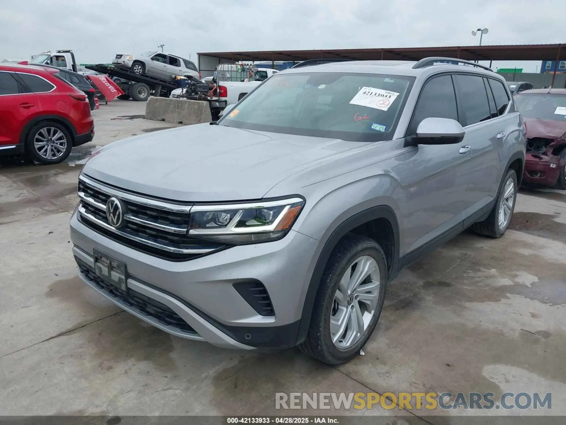2 Фотография поврежденного автомобиля 1V2JR2CA2MC539992 VOLKSWAGEN ATLAS 2021