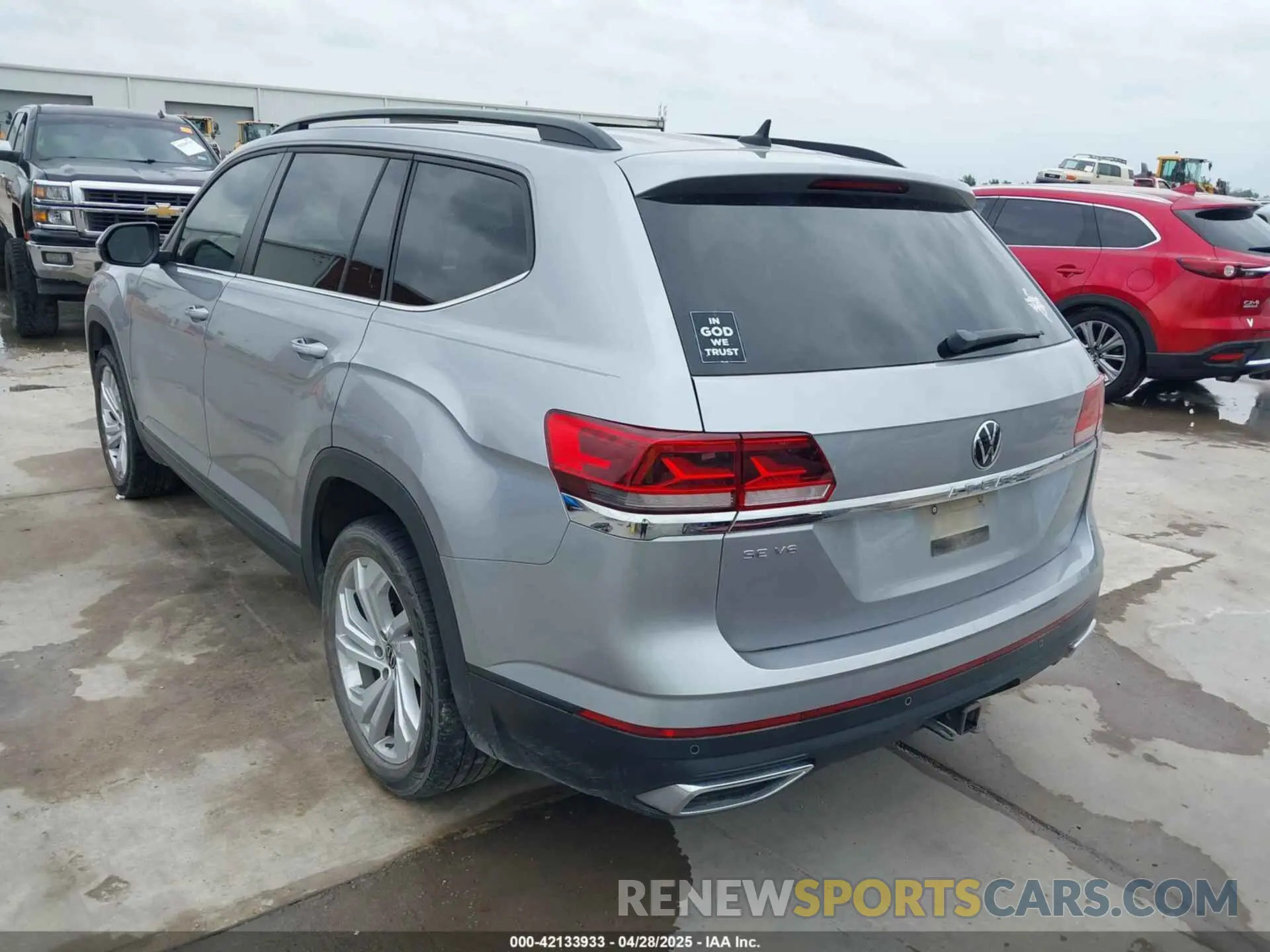 3 Фотография поврежденного автомобиля 1V2JR2CA2MC539992 VOLKSWAGEN ATLAS 2021