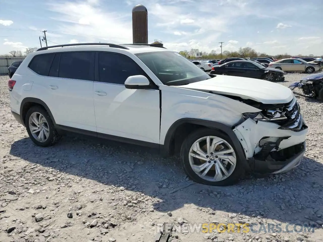 4 Фотография поврежденного автомобиля 1V2JR2CA8MC561267 VOLKSWAGEN ATLAS 2021