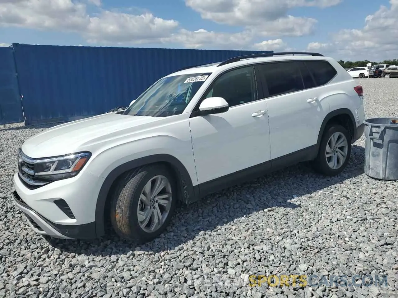 1 Photograph of a damaged car 1V2JR2CA8MC565822 VOLKSWAGEN ATLAS 2021