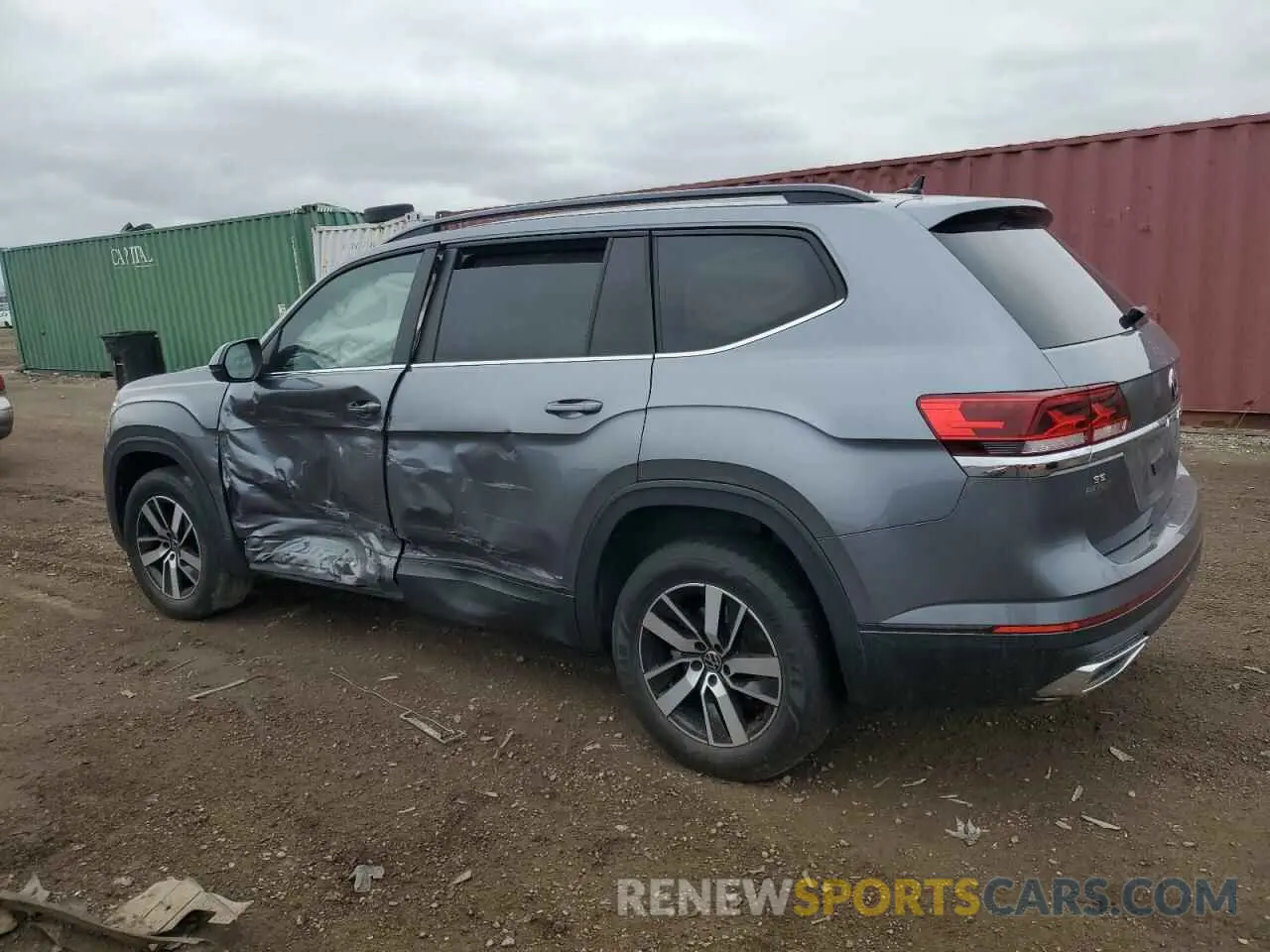 2 Photograph of a damaged car 1V2LP2CA6MC580253 VOLKSWAGEN ATLAS 2021