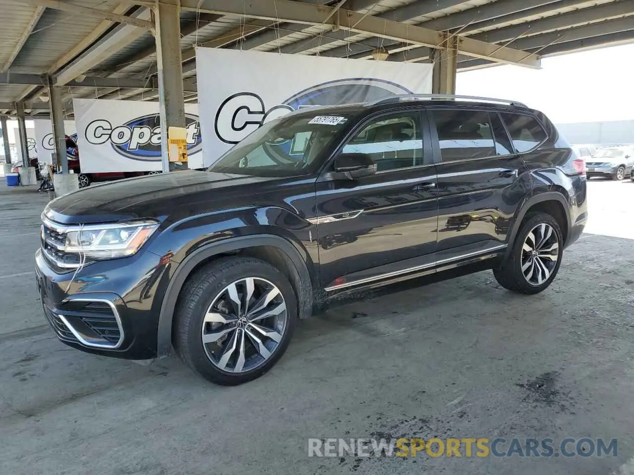 1 Photograph of a damaged car 1V2SR2CAXMC536777 VOLKSWAGEN ATLAS 2021