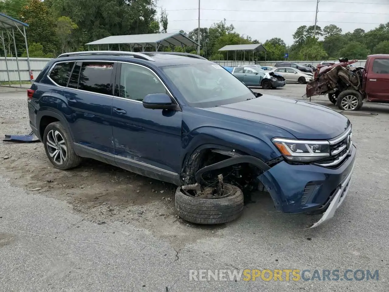 4 Photograph of a damaged car 1V2TR2CA0MC532578 VOLKSWAGEN ATLAS 2021