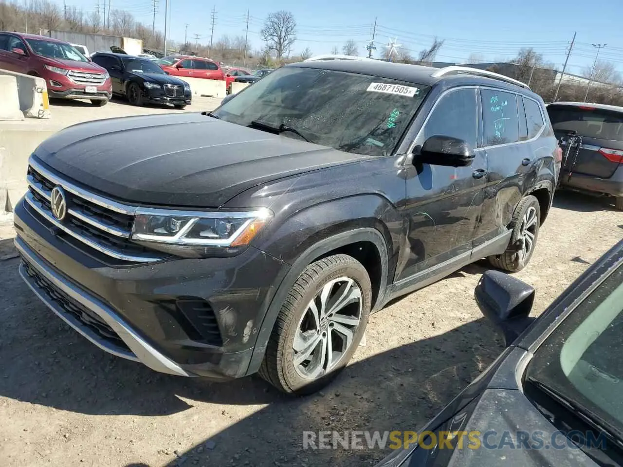 1 Photograph of a damaged car 1V2TR2CA1MC585144 VOLKSWAGEN ATLAS 2021