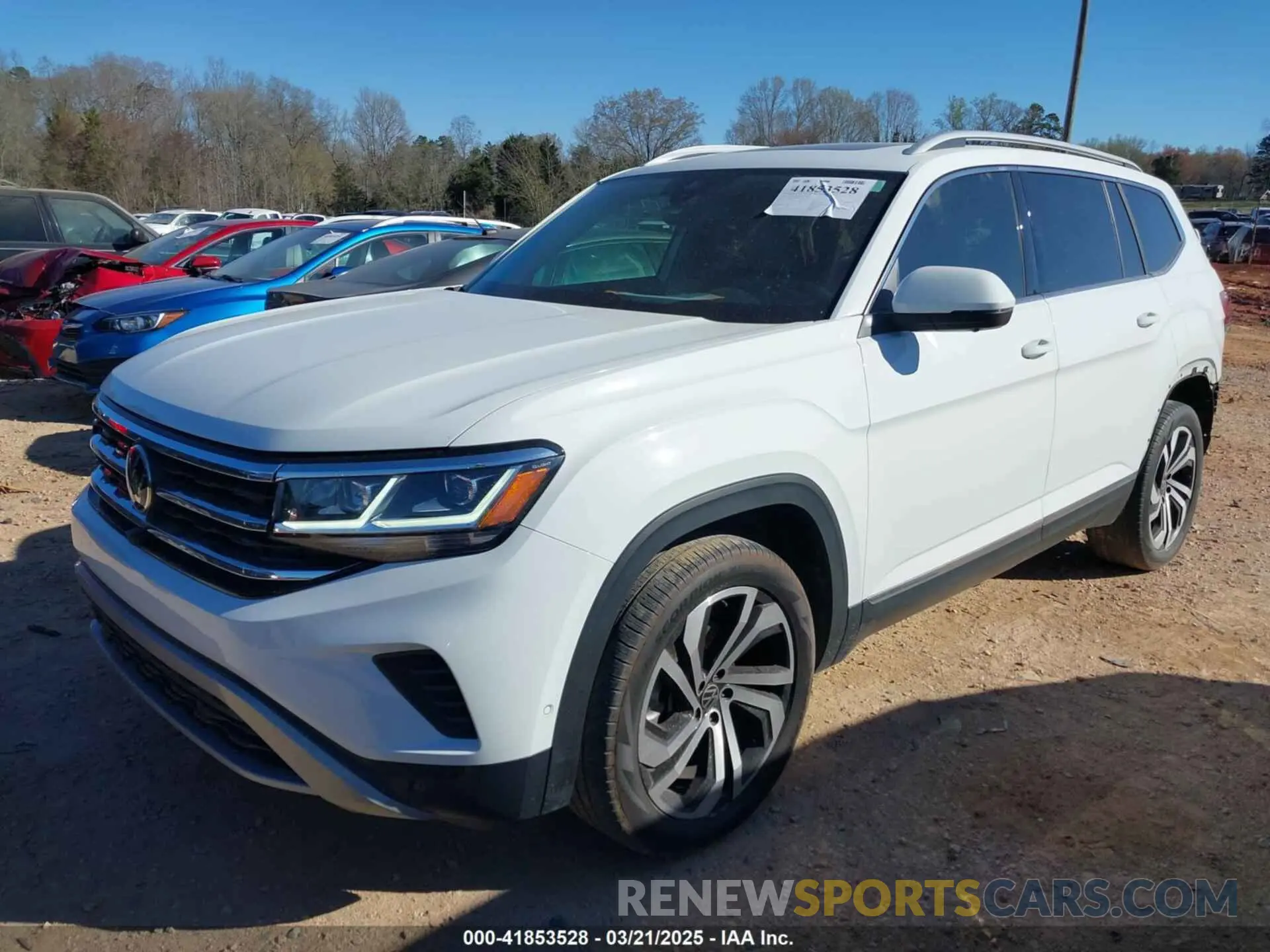 2 Photograph of a damaged car 1V2TR2CA8MC562198 VOLKSWAGEN ATLAS 2021