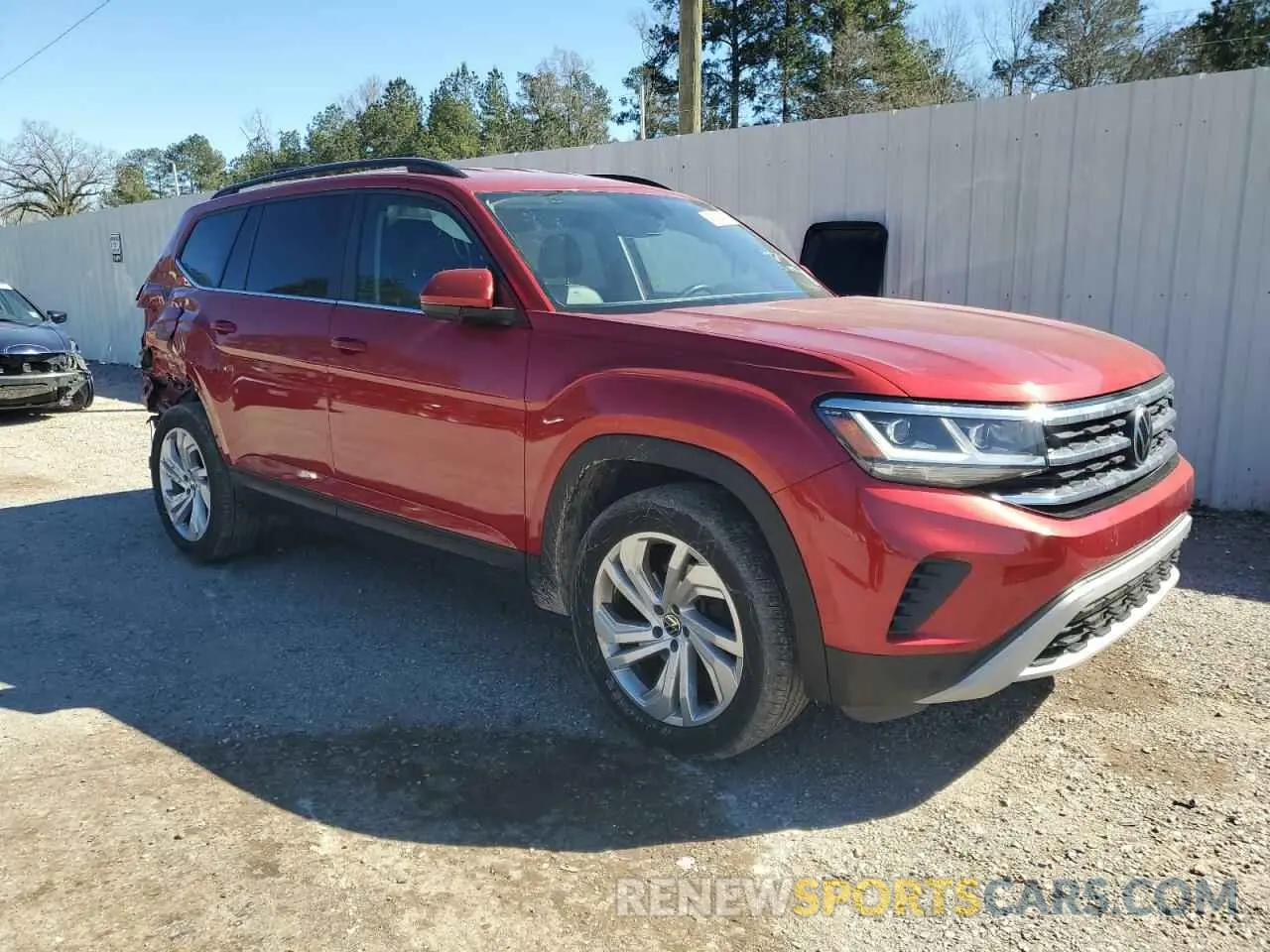 4 Фотография поврежденного автомобиля 1V2WR2CA0MC517141 VOLKSWAGEN ATLAS 2021