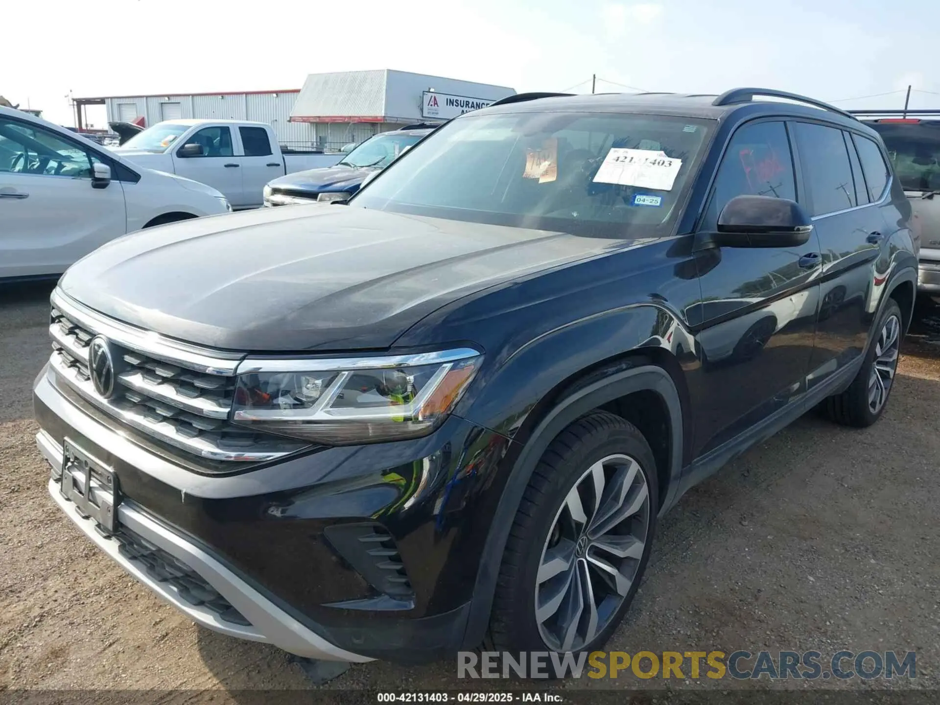 2 Photograph of a damaged car 1V2WR2CA5MC596161 VOLKSWAGEN ATLAS 2021