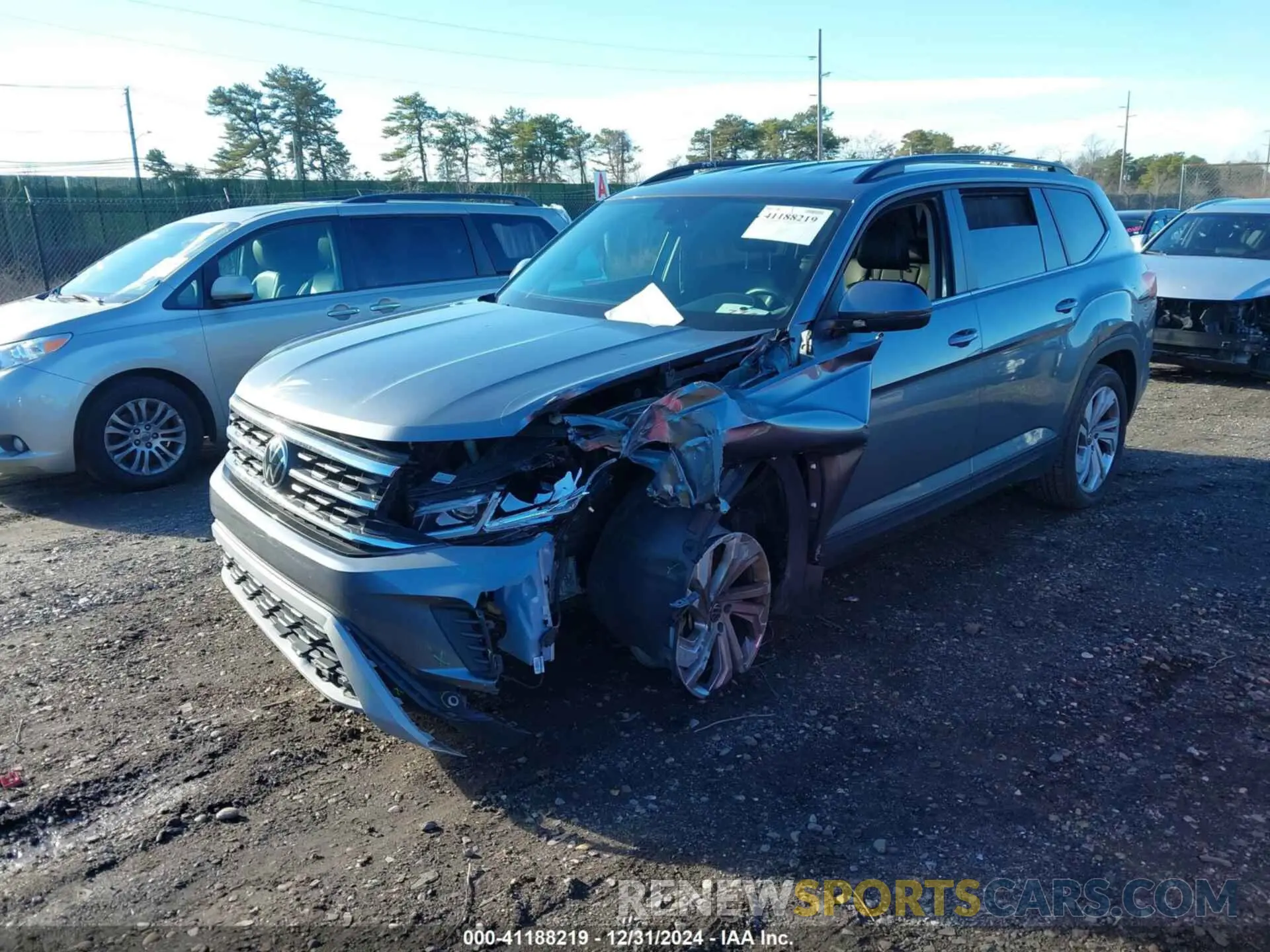 2 Фотография поврежденного автомобиля 1V2WR2CA6MC553626 VOLKSWAGEN ATLAS 2021