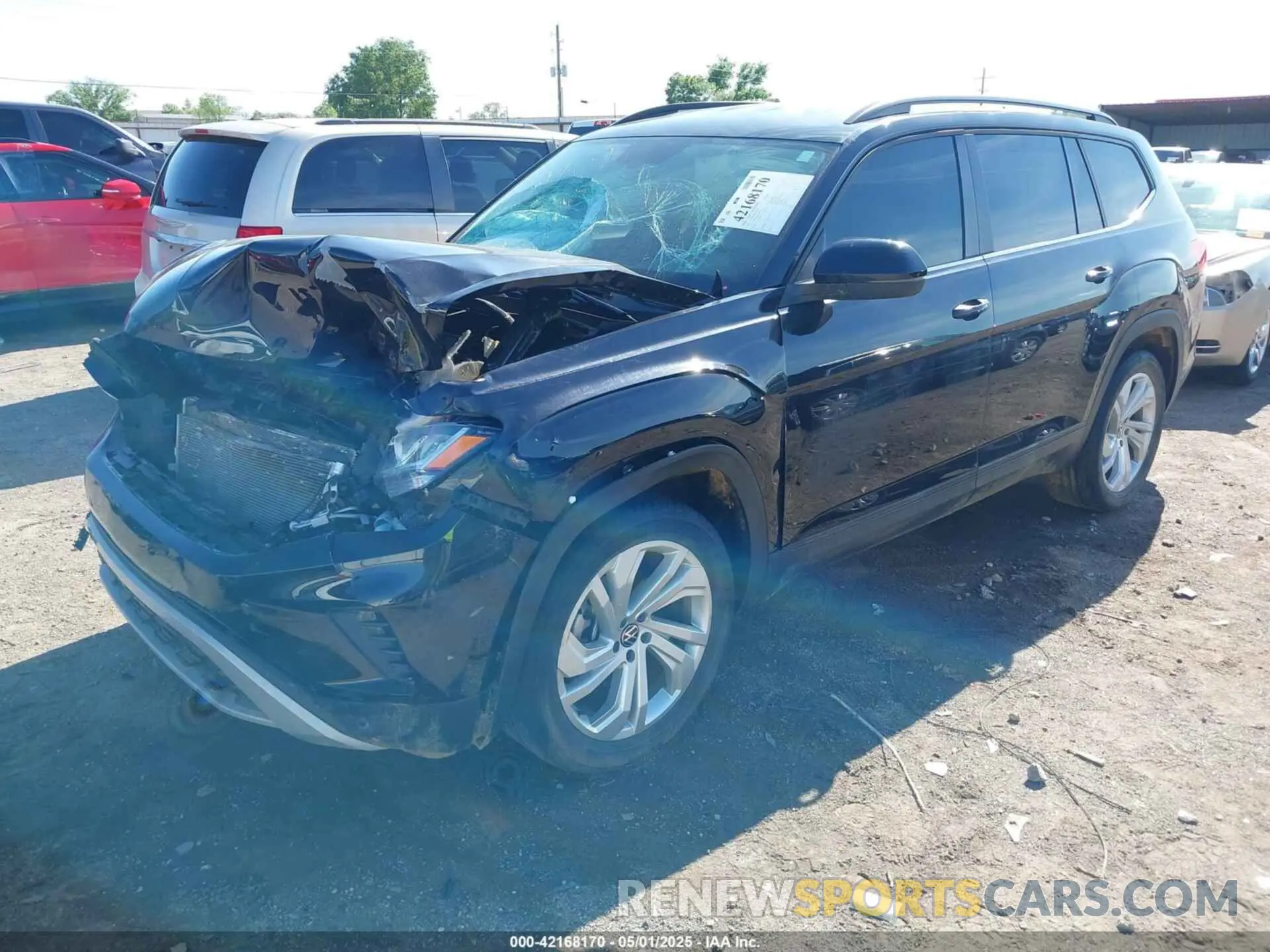 2 Photograph of a damaged car 1V2WR2CA9MC608750 VOLKSWAGEN ATLAS 2021