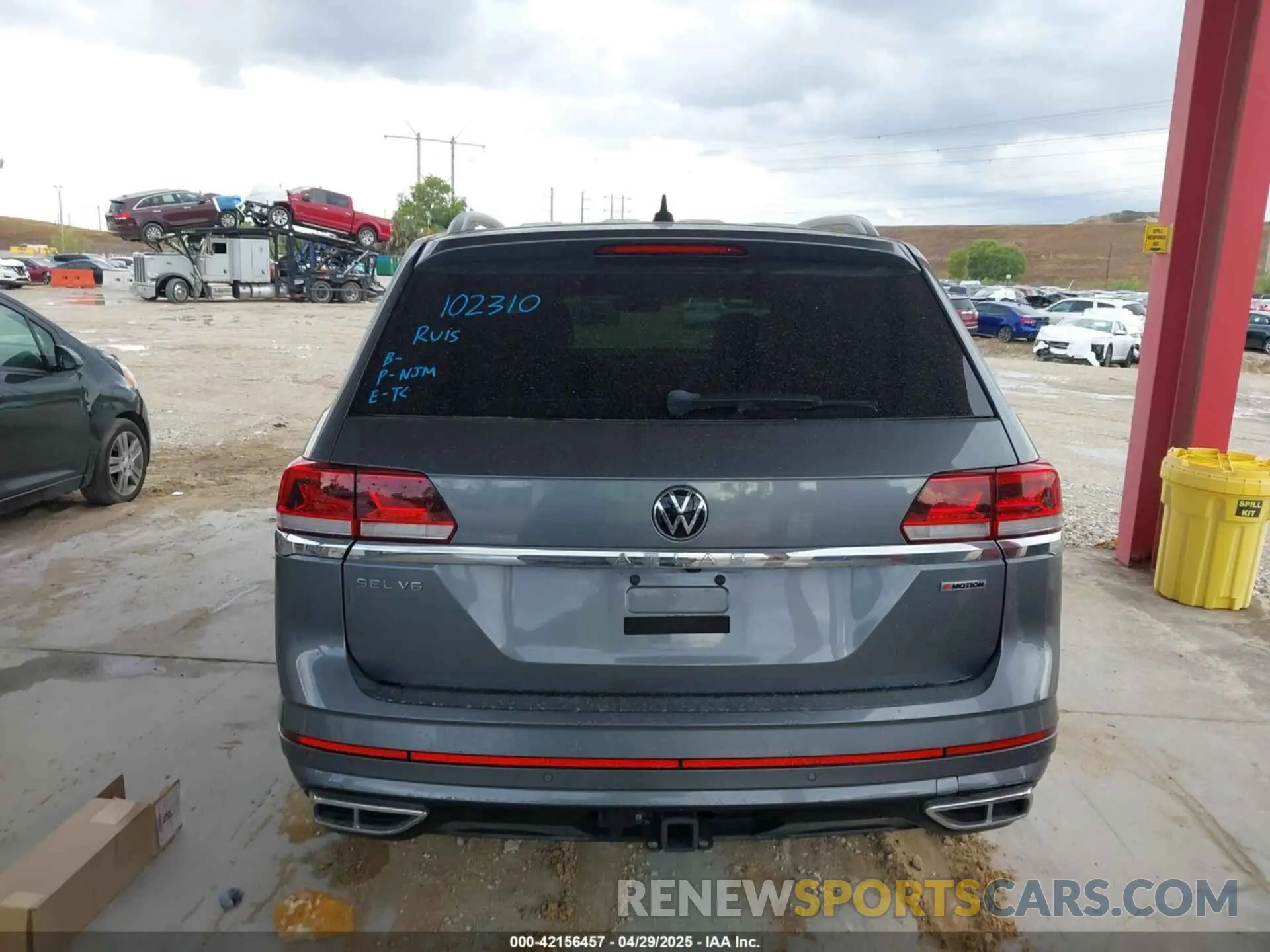 16 Фотография поврежденного автомобиля 1V2FR2CA0NC520056 VOLKSWAGEN ATLAS 2022