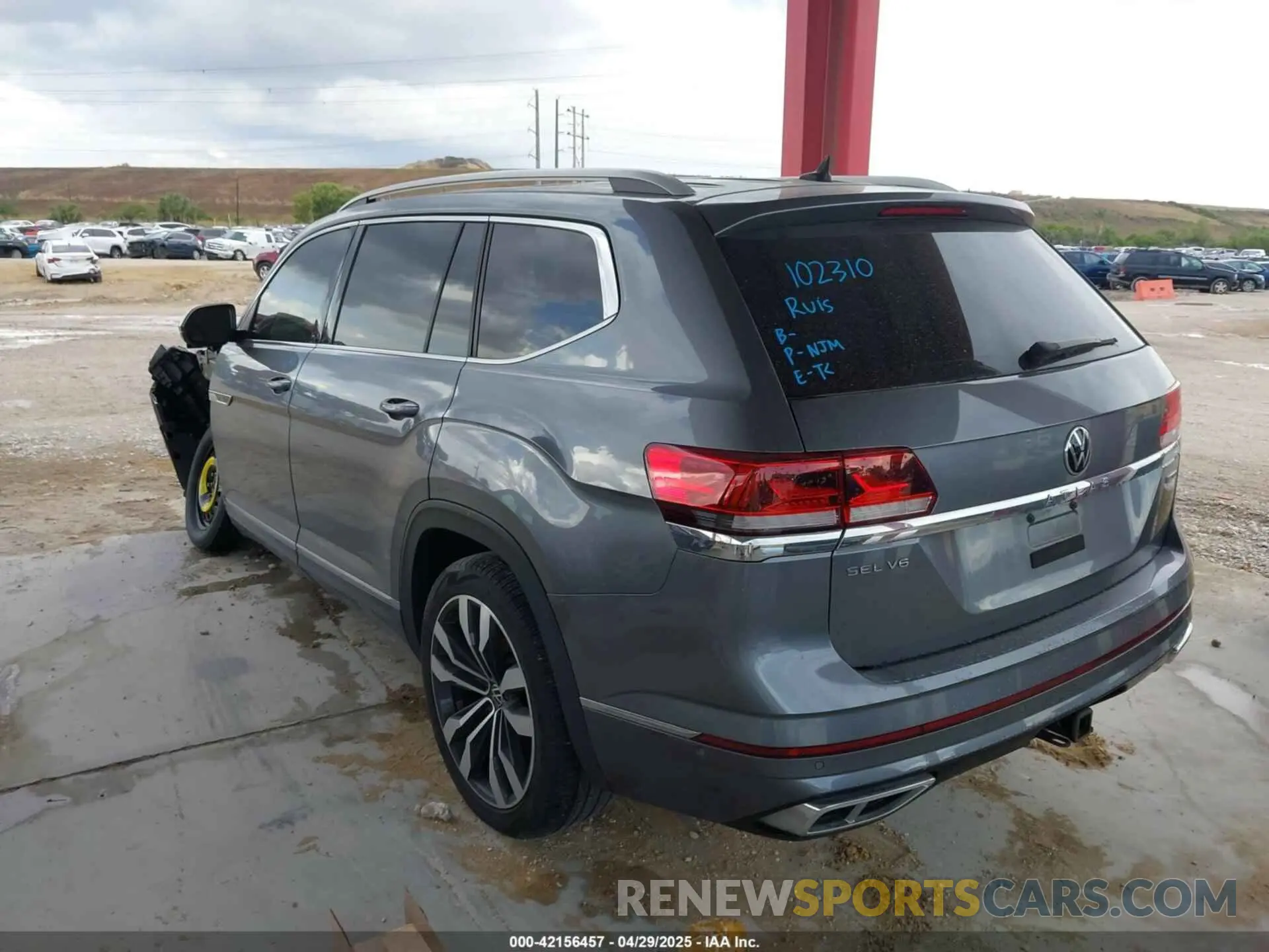 3 Фотография поврежденного автомобиля 1V2FR2CA0NC520056 VOLKSWAGEN ATLAS 2022