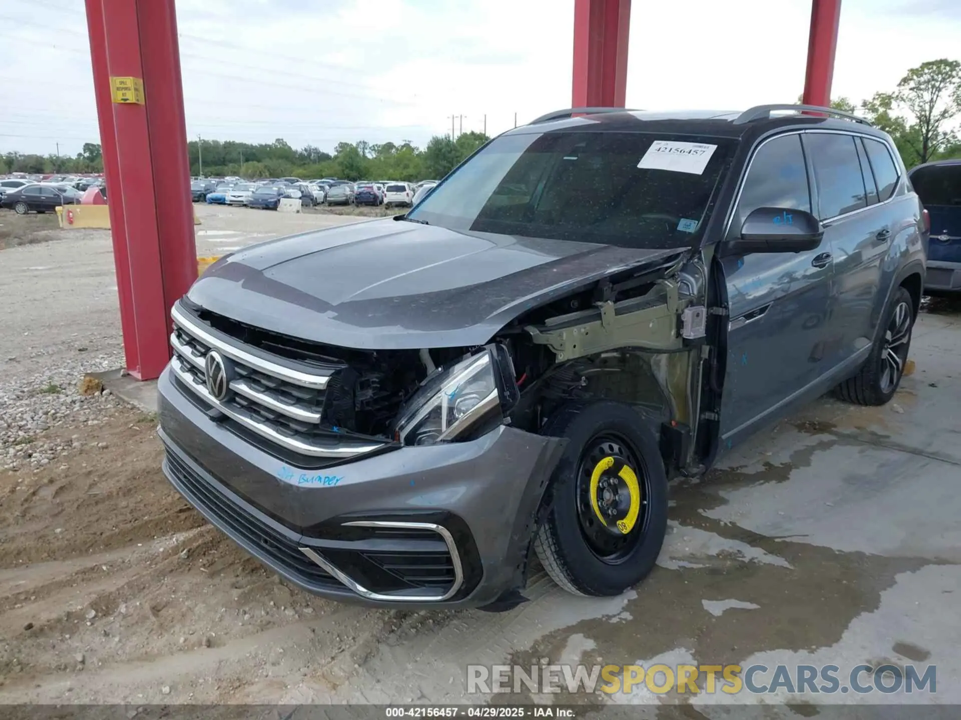 6 Фотография поврежденного автомобиля 1V2FR2CA0NC520056 VOLKSWAGEN ATLAS 2022
