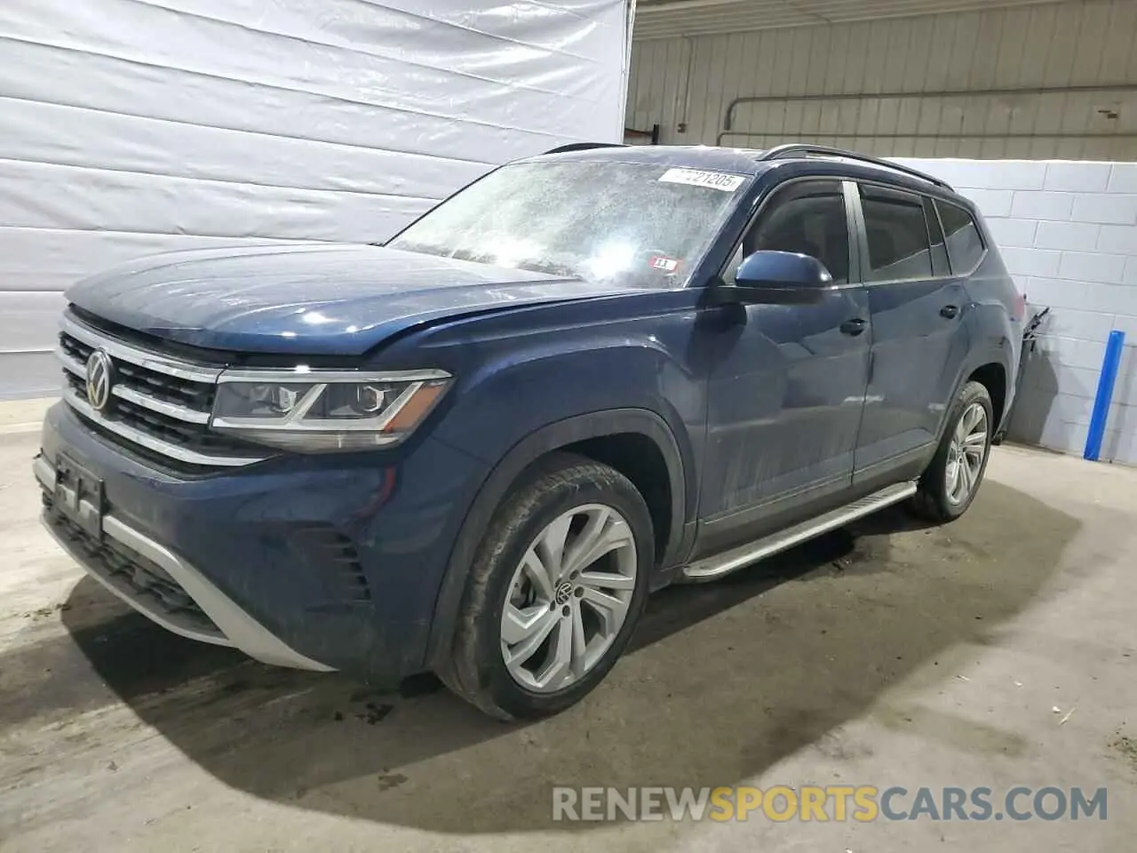 1 Photograph of a damaged car 1V2HR2CA7NC537753 VOLKSWAGEN ATLAS 2022