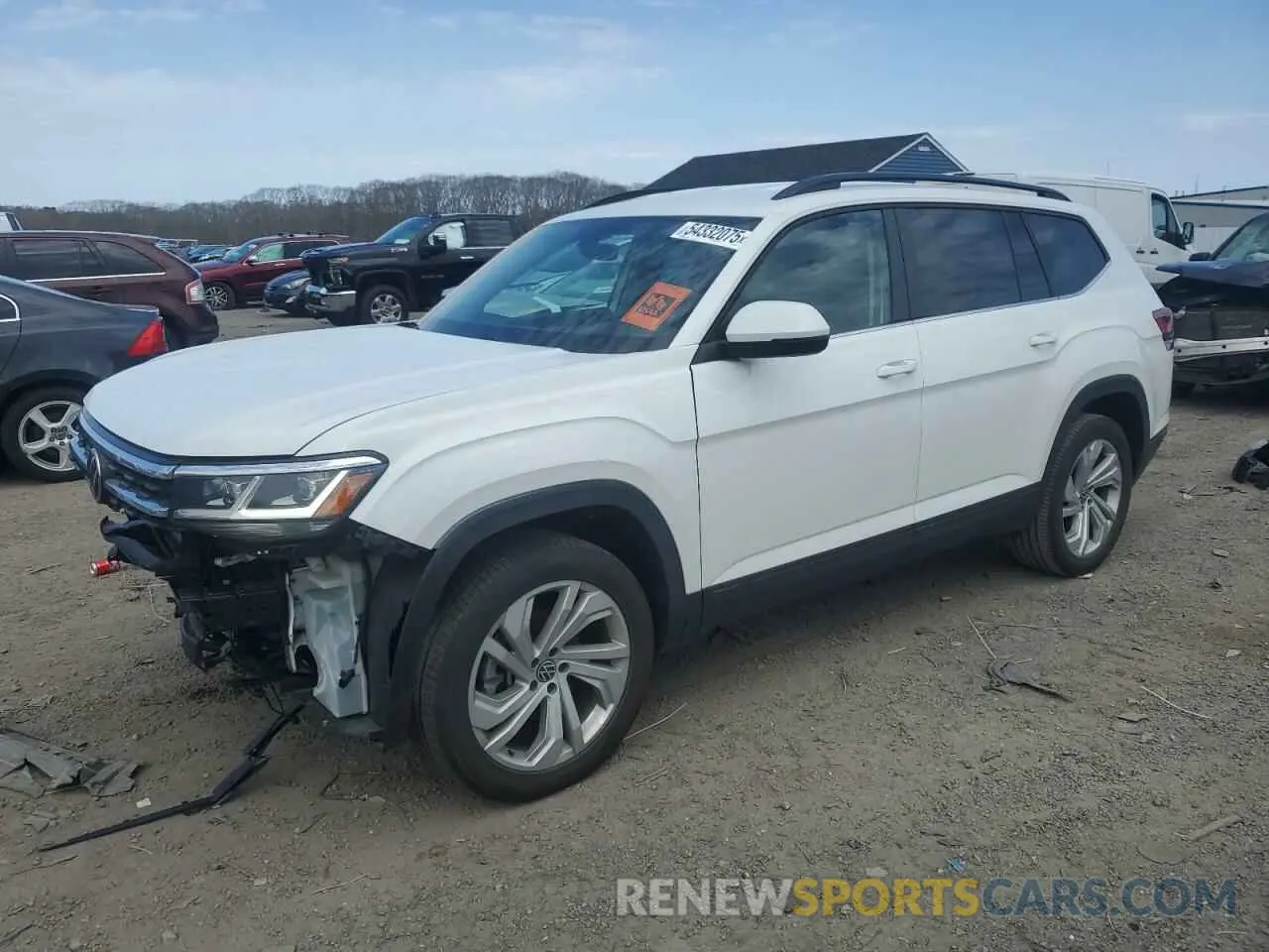 1 Photograph of a damaged car 1V2HR2CAXNC501023 VOLKSWAGEN ATLAS 2022