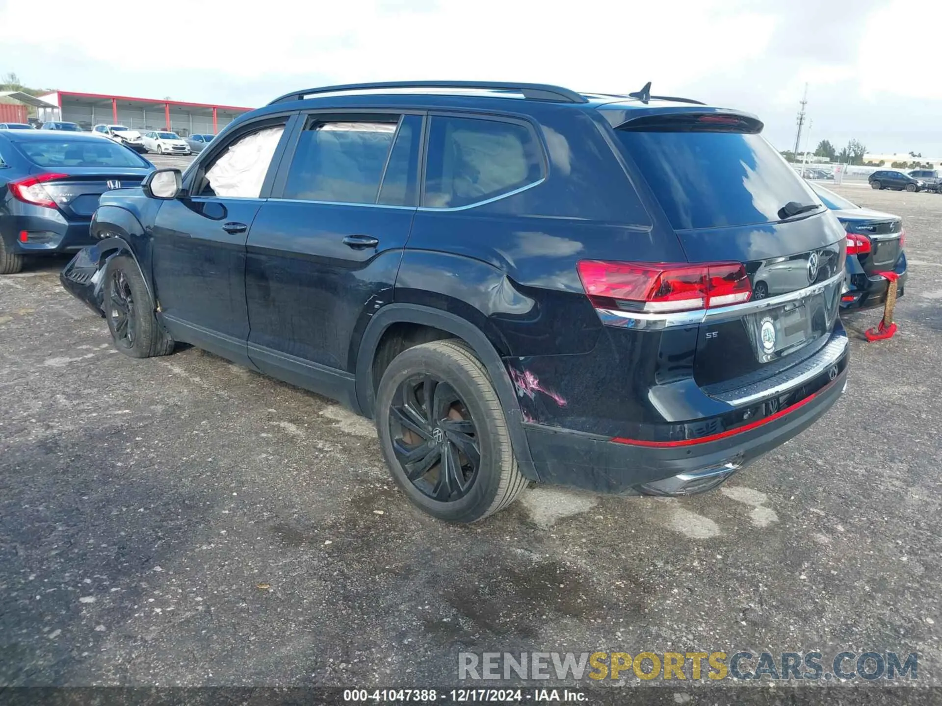 3 Фотография поврежденного автомобиля 1V2JP2CA0NC545183 VOLKSWAGEN ATLAS 2022