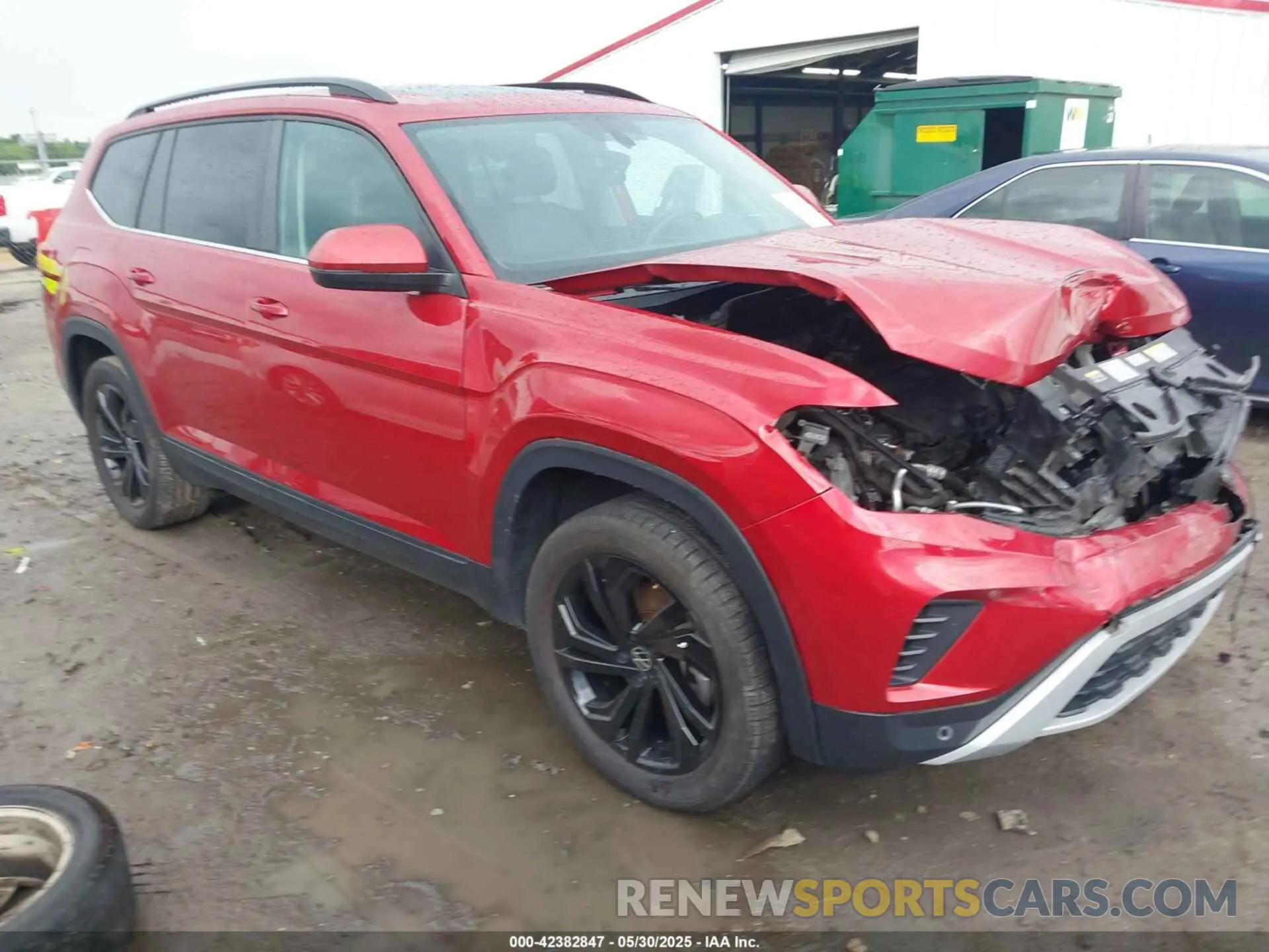 1 Photograph of a damaged car 1V2JR2CA4NC544967 VOLKSWAGEN ATLAS 2022