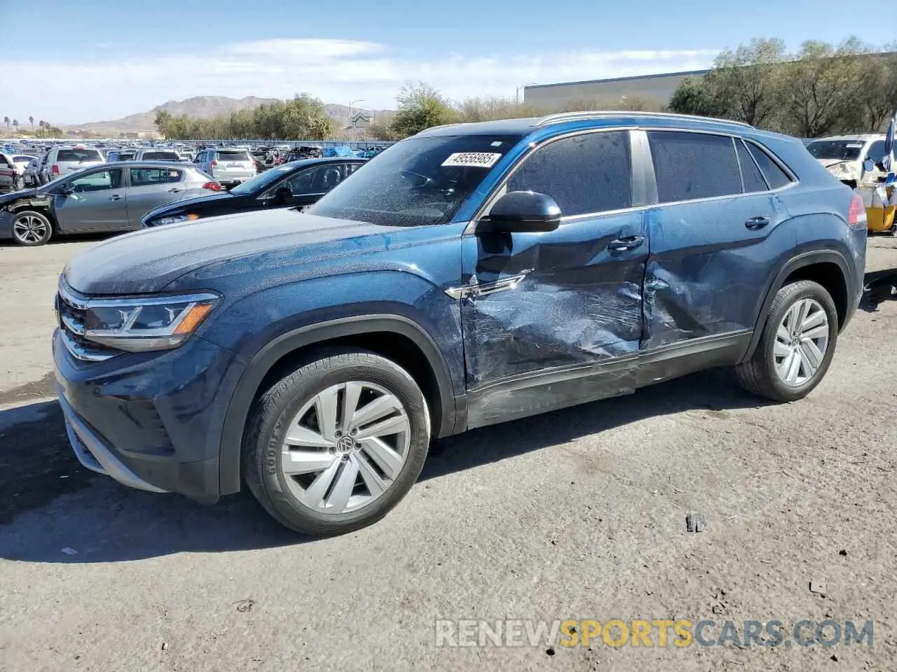 1 Photograph of a damaged car 1V2KE2CA7NC226549 VOLKSWAGEN ATLAS 2022