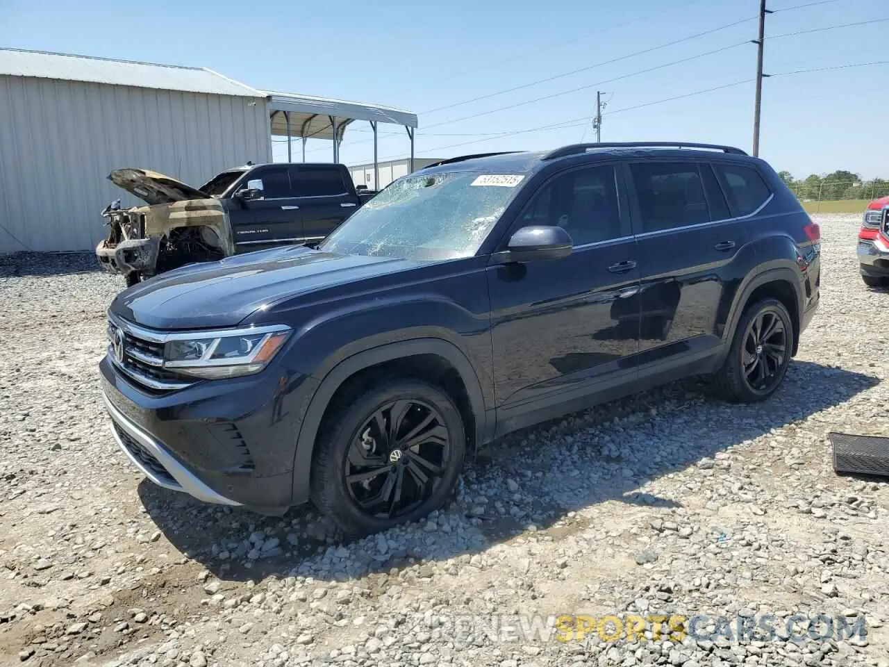 1 Photograph of a damaged car 1V2KP2CA1NC508230 VOLKSWAGEN ATLAS 2022